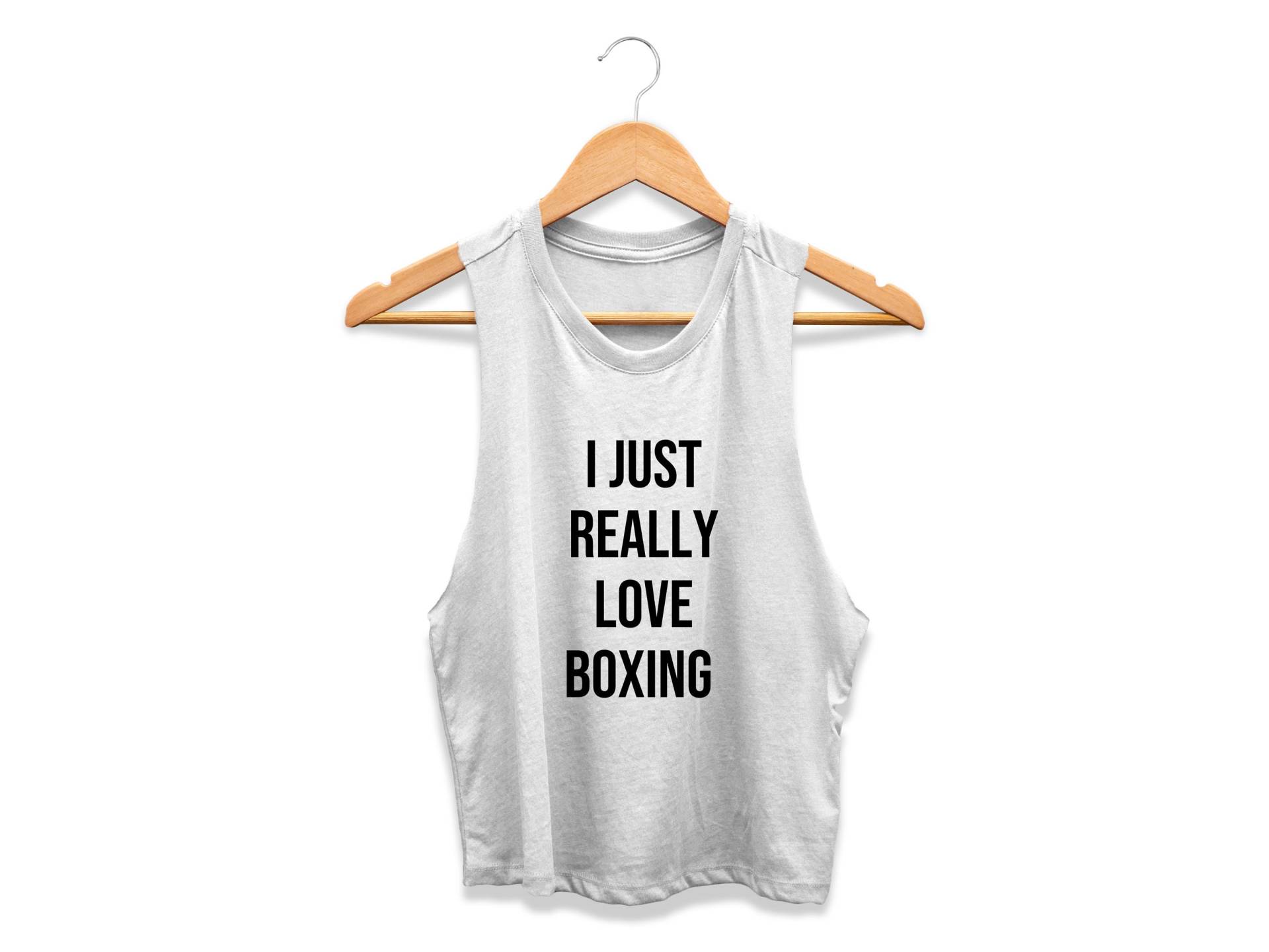 Boxlehrer | Boxen Geschenk Für Sie Shirt Frauen Tank Crop Top Ich Liebe Wirklich von GymWeekendApparel
