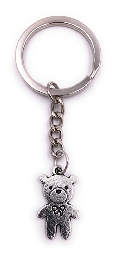 H-Customs Teddy Bär Kuscheltier mit Schleife Schlüsselanhänger Anhänger Silber aus Metall H-Customs Teddy Bär Kuscheltier mit Schleife Schlüsselanhänger Anhänger Silber aus Metall von H-Customs