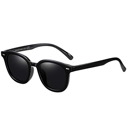 H HELMUT JUST Nerd Sonnenbrille Herren Damen Polarisiert UV400 CAT 3 Schwarz Brille von H HELMUT JUST