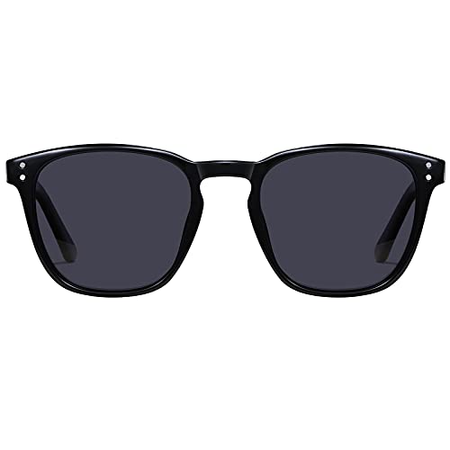 H HELMUT JUST Für Herren Sonnenbrille Eckig Retro Vinage Polarisierte Linse Leichter TR90 Rahmen Acetatbügel von H HELMUT JUST