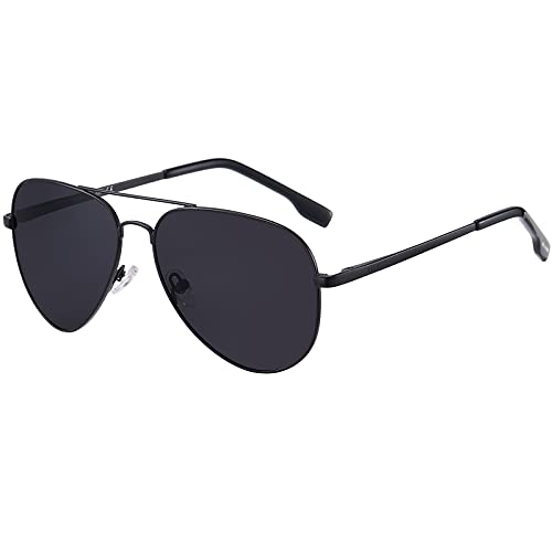 H HELMUT JUST Sonnenbrille Herren Damen Polarisiert Pilotenbrille Metall Rahmen UV400 Ultraleicht von H HELMUT JUST