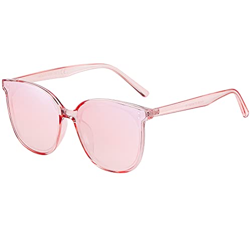 H HELMUT JUST Sonnenbrille Damen Vintage, Groß Sonnenbrille mit Retro Rahmen, UV400-Schutz Damen Sonnenbrille von H HELMUT JUST