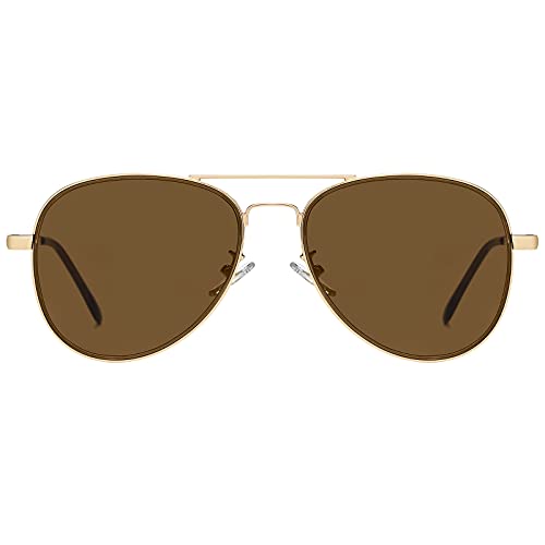 H HELMUT JUST Sonnenbrille Herren Pilotenbrille Damen Unisex Polarisiert mit UV400-Schutz Retro Groß Klassisch Ultraleicht von H HELMUT JUST