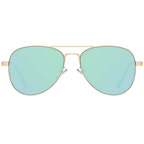 H HELMUT JUST Sonnenbrille Herren Pilotenbrille Damen Unisex Polarisiert mit UV400-Schutz Retro Groß Klassisch Ultraleicht von H HELMUT JUST