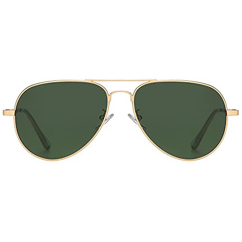 H HELMUT JUST Sonnenbrille Herren Pilotenbrille Damen Unisex Polarisiert mit UV400-Schutz Retro Groß Klassisch Ultraleicht (C3) von H HELMUT JUST