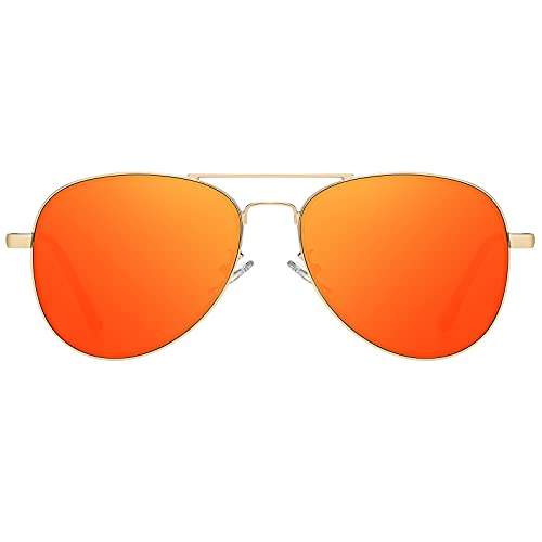 H HELMUT JUST Sonnenbrille Herren Pilotenbrille Damen Unisex Polarisiert mit UV400-Schutz Retro Groß Klassisch Ultraleicht von H HELMUT JUST