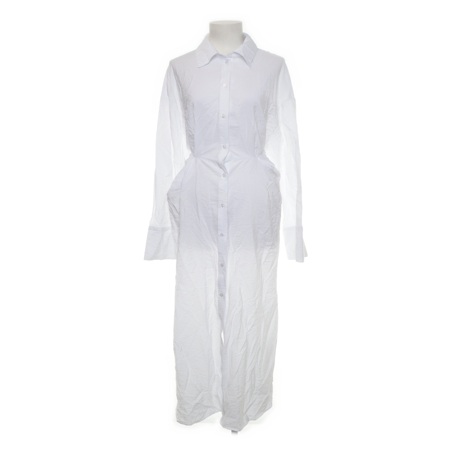 H&M - Blusenkleid - Größe: L - Weiß von H&M