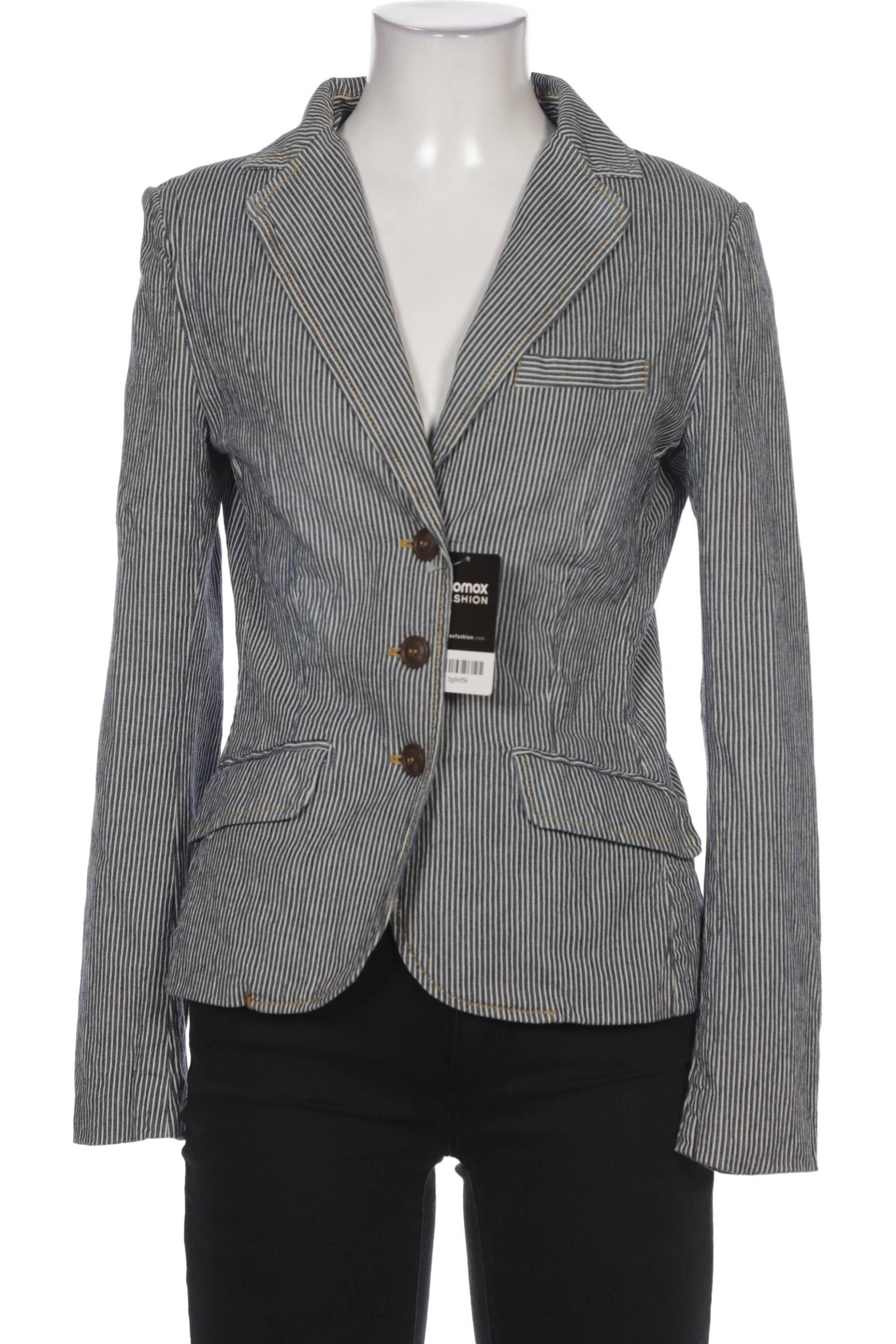 H&M Damen Blazer, blau, Gr. 38 von H&M