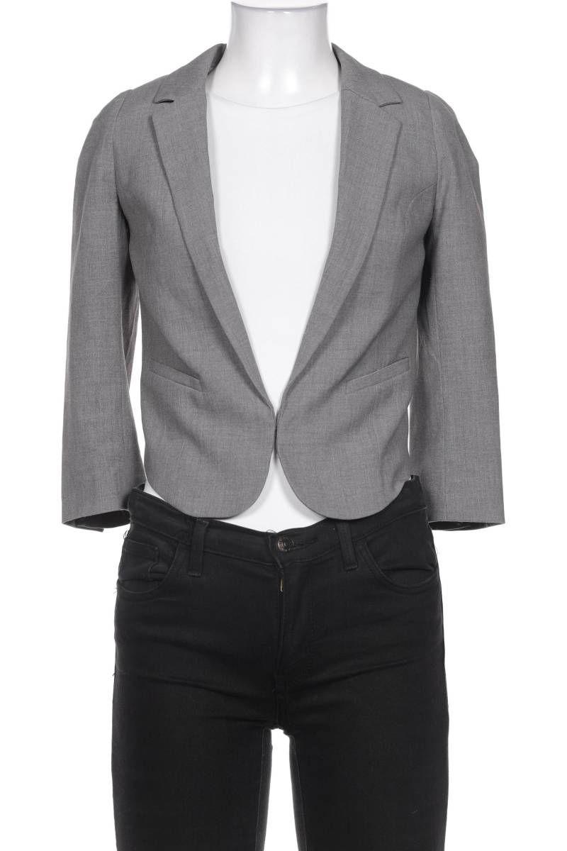 H&M Damen Blazer, grau, Gr. 34 von H&M