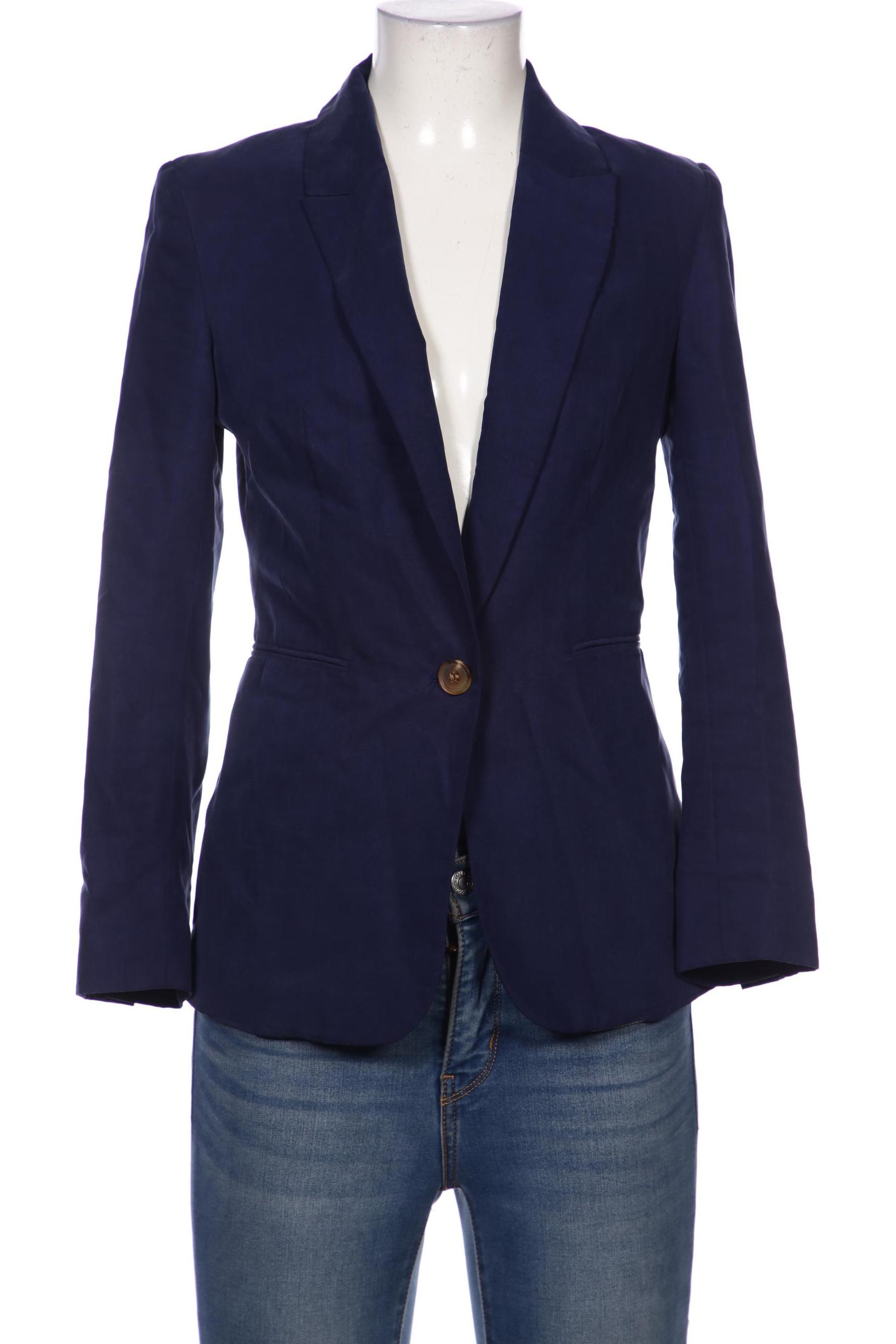 H&M Damen Blazer, marineblau, Gr. 34 von H&M