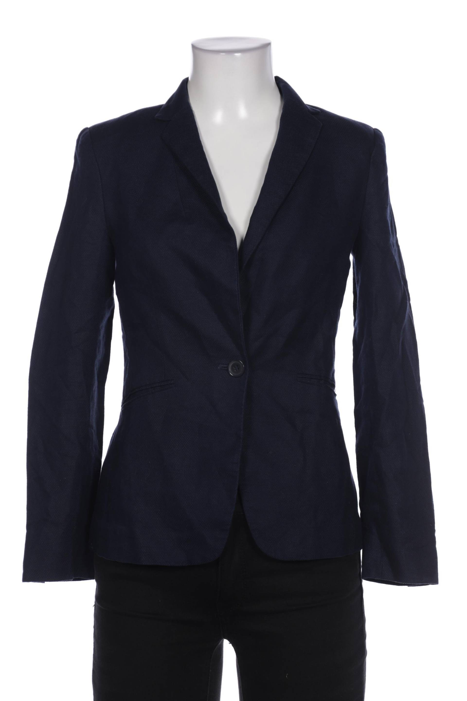 H&M Damen Blazer, marineblau, Gr. 34 von H&M