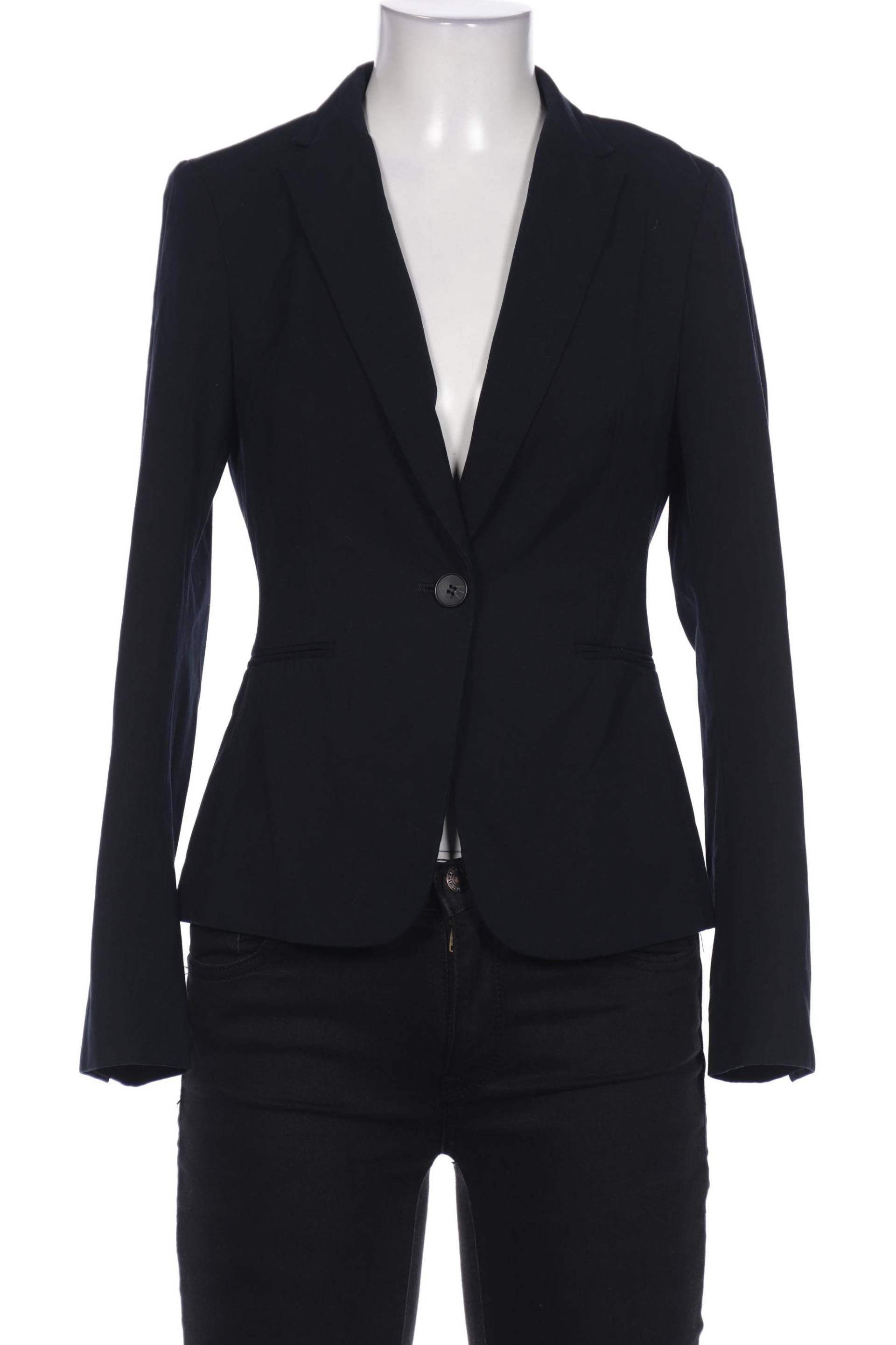 H&M Damen Blazer, marineblau, Gr. 34 von H&M