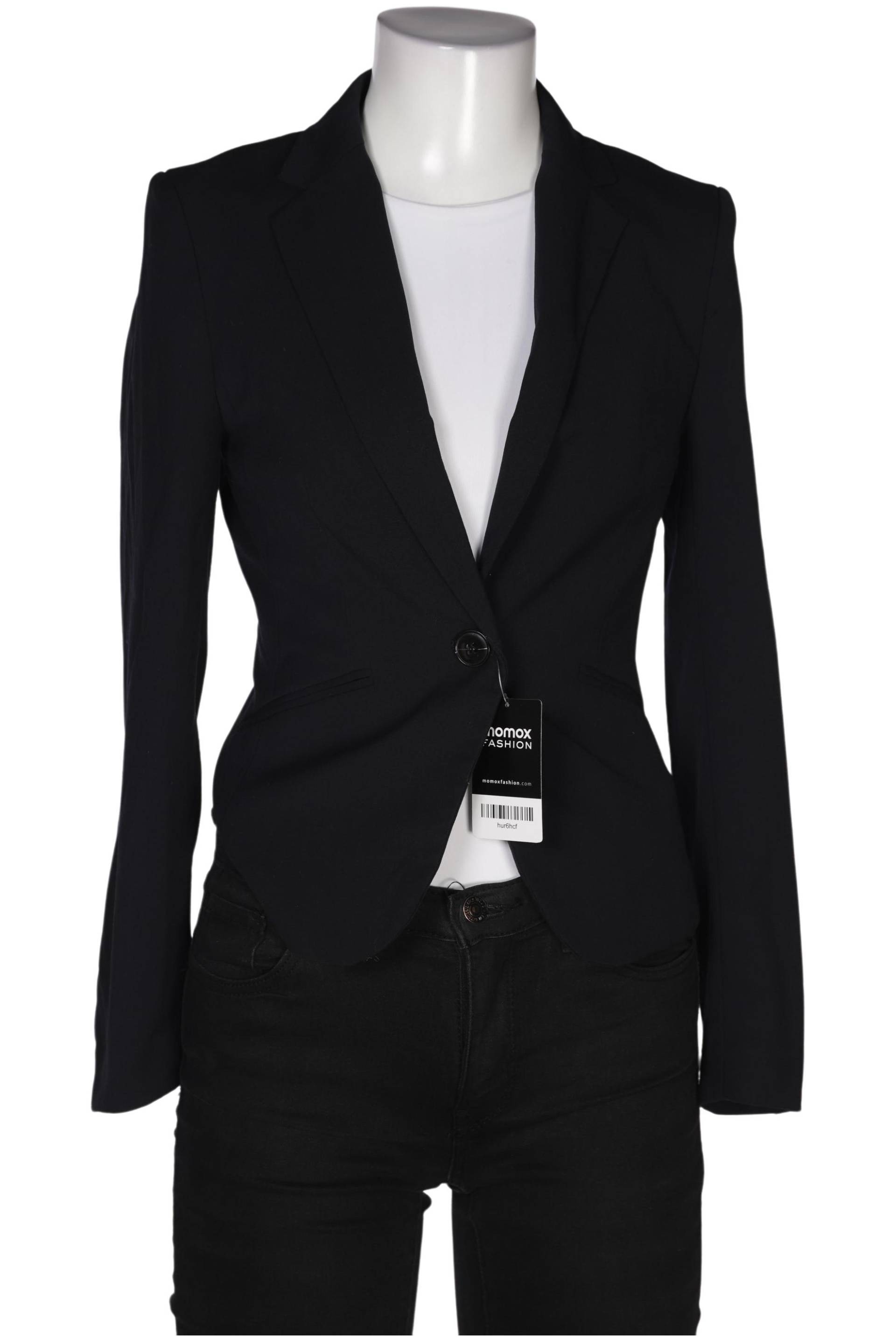 H&M Damen Blazer, marineblau, Gr. 34 von H&M