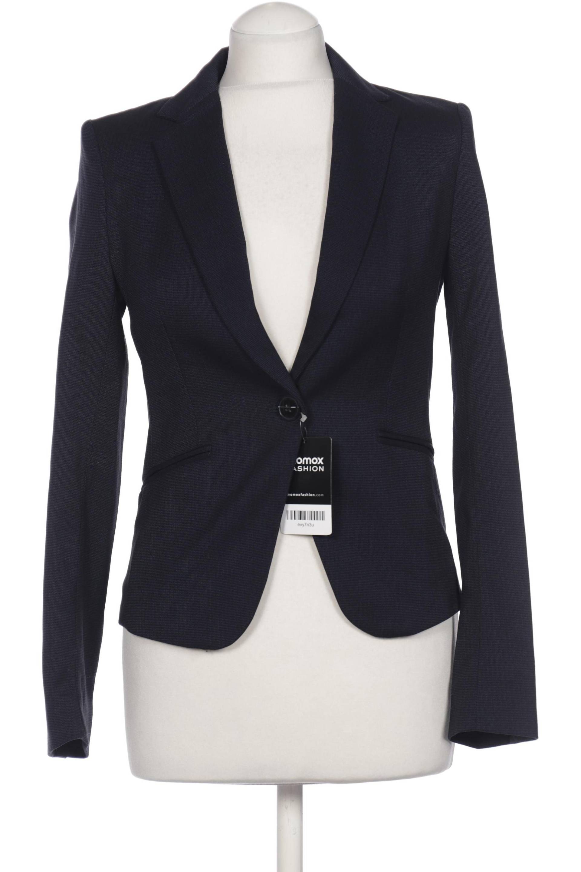 H&M Damen Blazer, marineblau, Gr. 34 von H&M