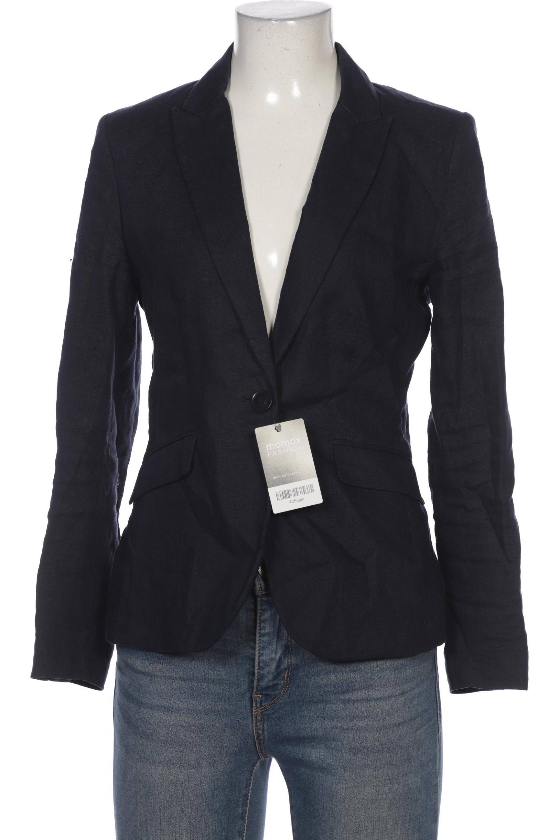 H&M Damen Blazer, marineblau, Gr. 36 von H&M