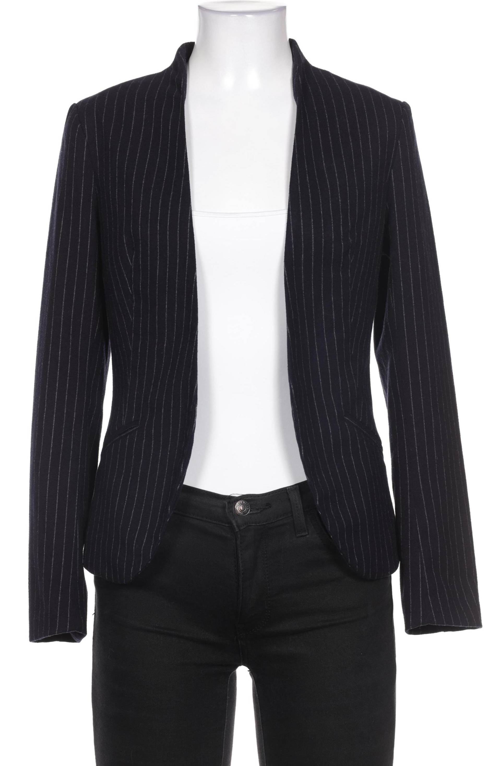 H&M Damen Blazer, marineblau, Gr. 36 von H&M