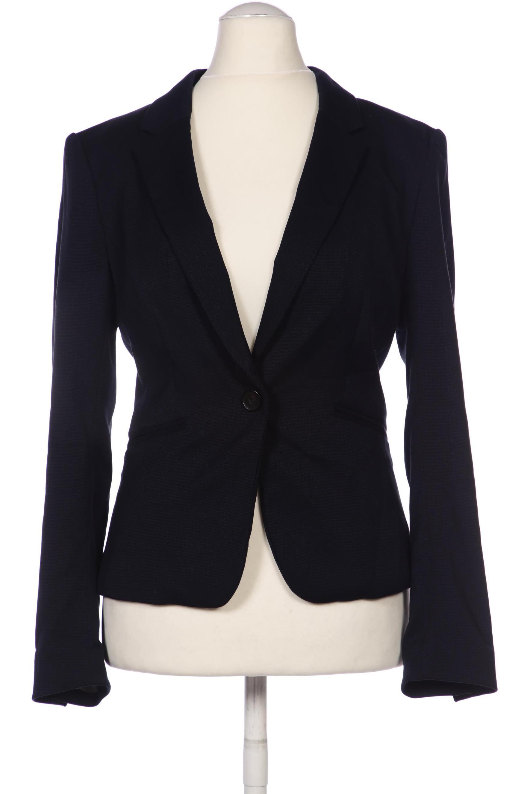 H&M Damen Blazer, marineblau, Gr. 38 von H&M