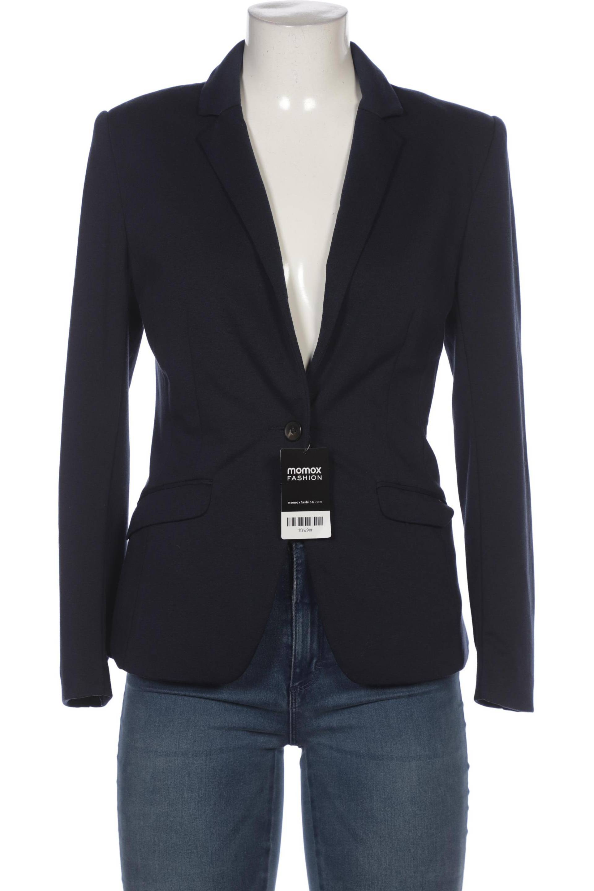 H&M Damen Blazer, marineblau, Gr. 38 von H&M