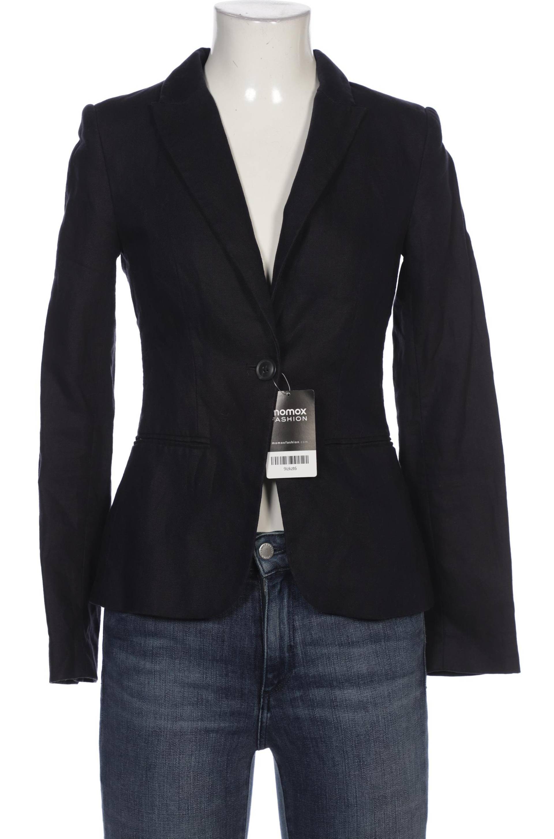 H&M Damen Blazer, marineblau, Gr. 34 von H&M