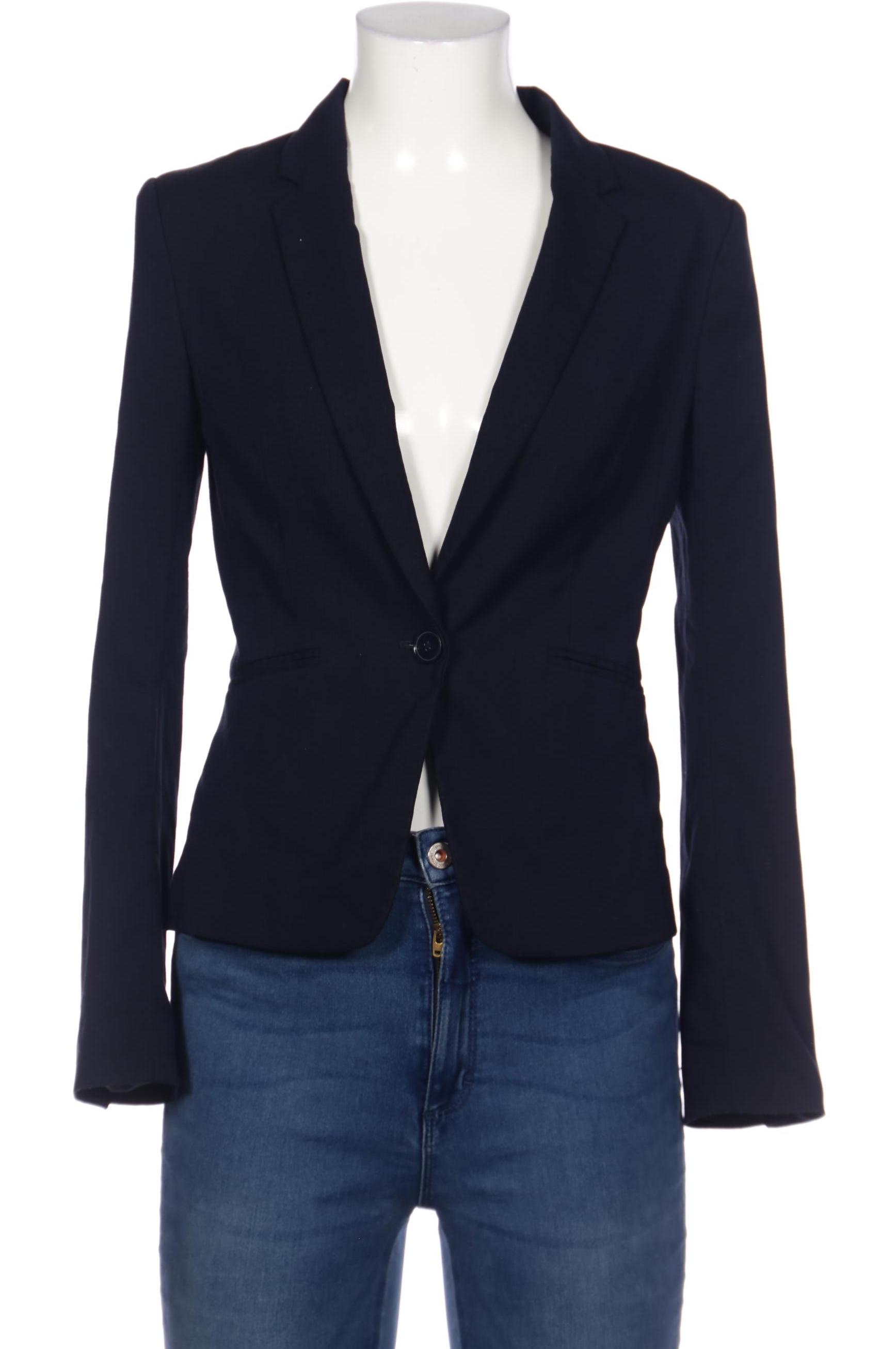 H&M Damen Blazer, marineblau, Gr. 34 von H&M