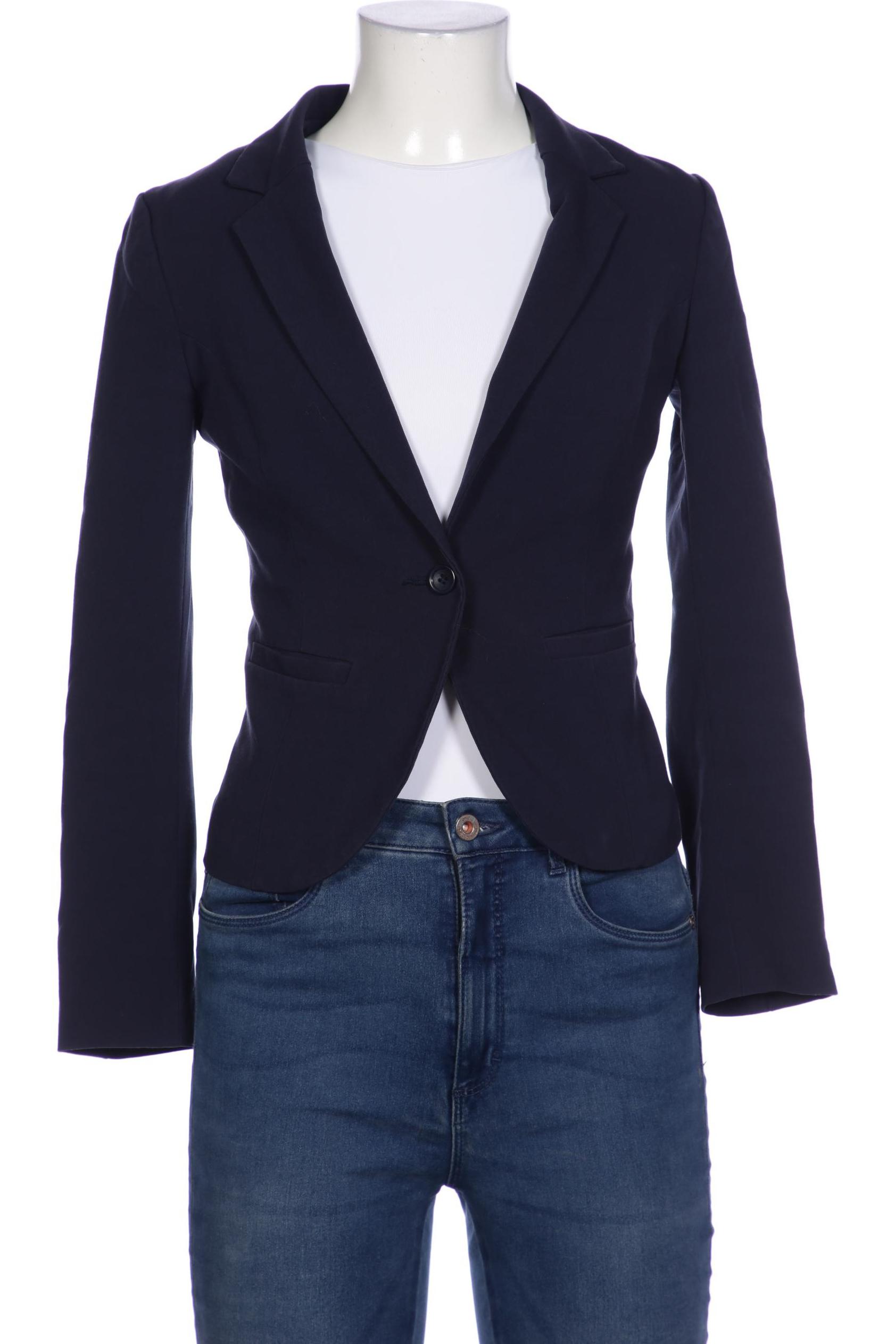 H&M Damen Blazer, marineblau, Gr. 34 von H&M