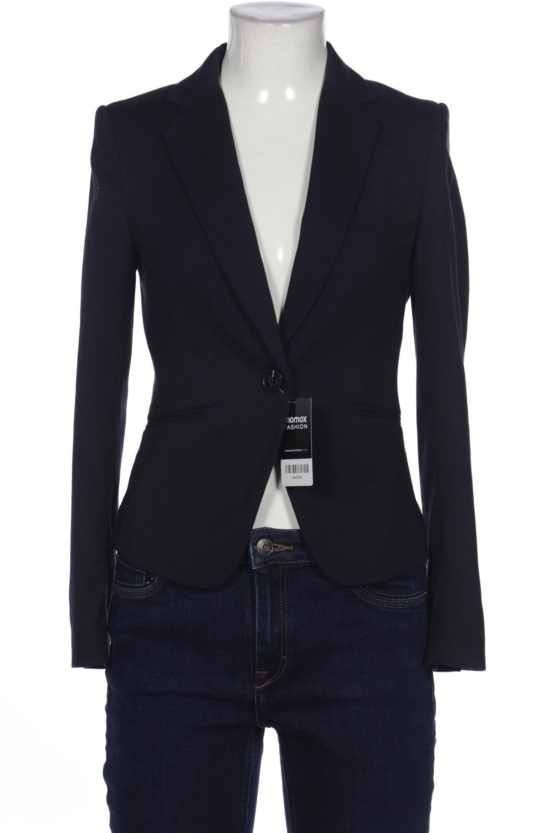 H&M Damen Blazer, marineblau, Gr. 34 von H&M