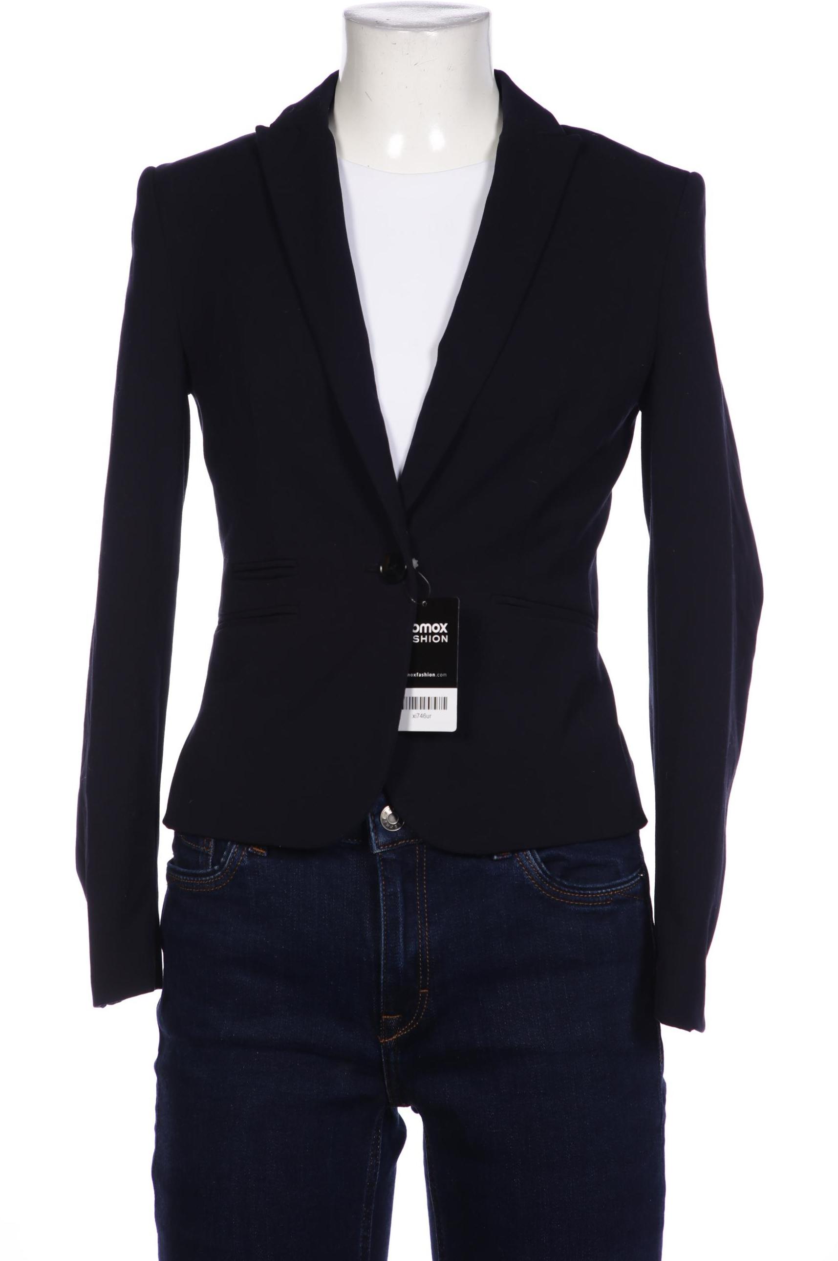 H&M Damen Blazer, marineblau, Gr. 34 von H&M