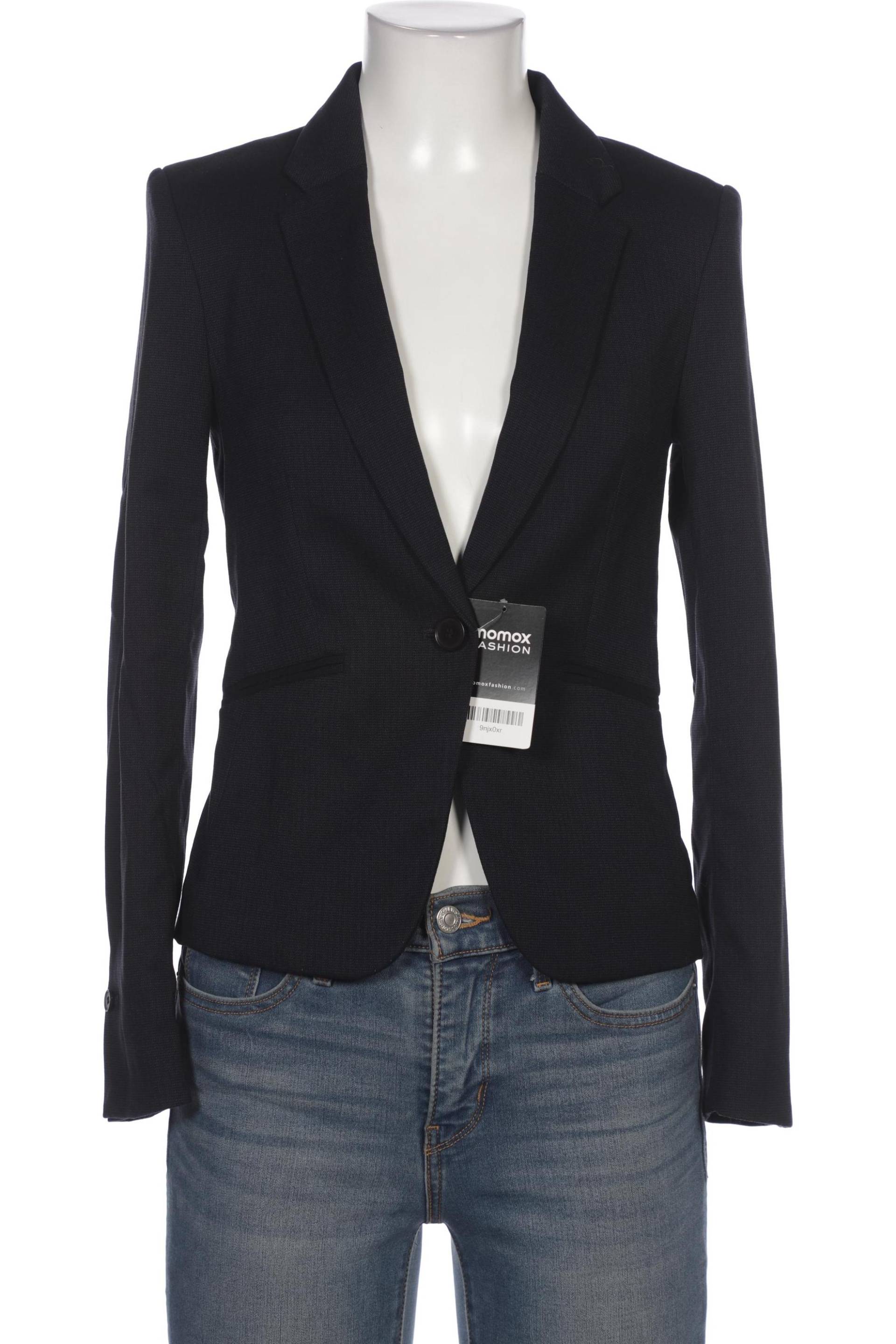 H&M Damen Blazer, marineblau, Gr. 34 von H&M