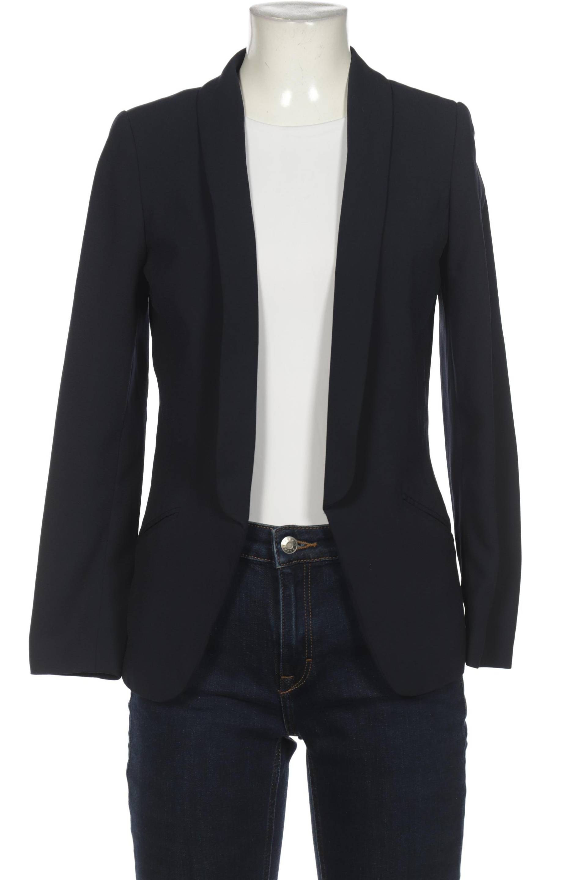 H&M Damen Blazer, marineblau, Gr. 34 von H&M