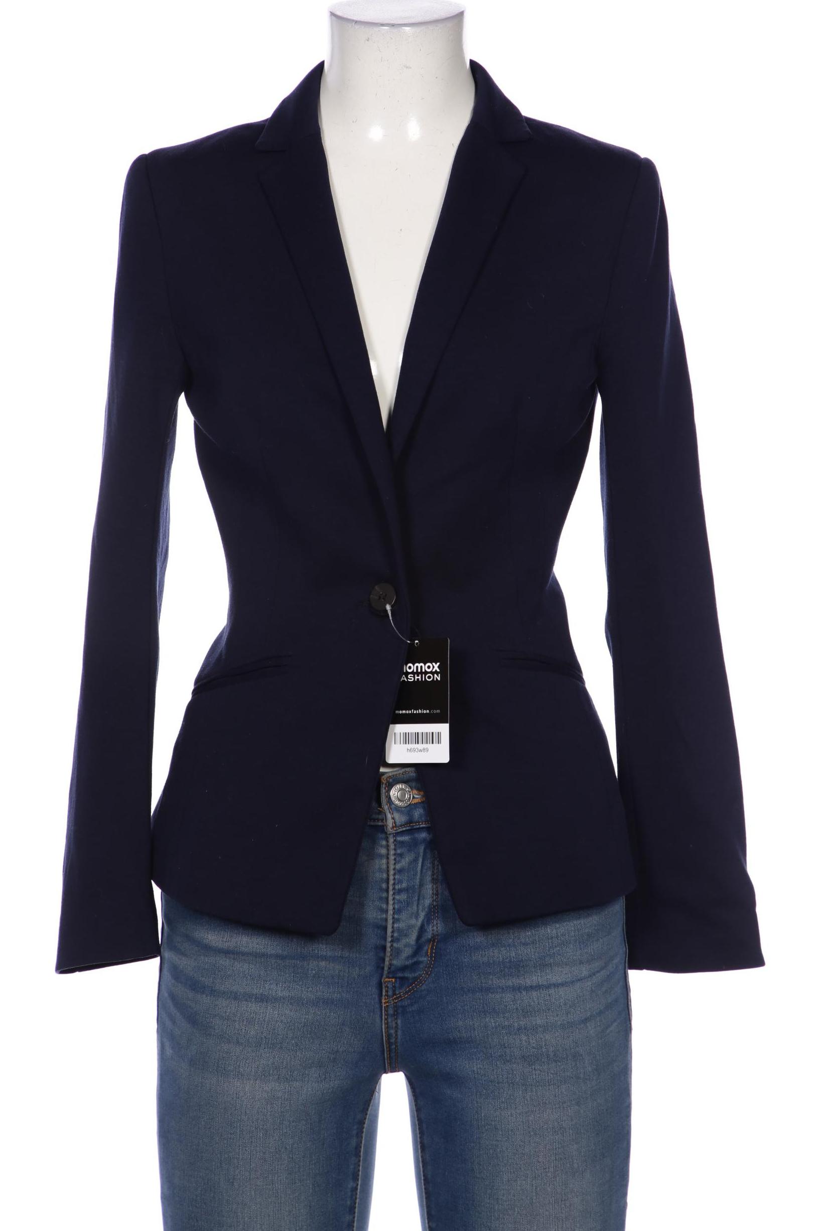 H&M Damen Blazer, marineblau, Gr. 34 von H&M