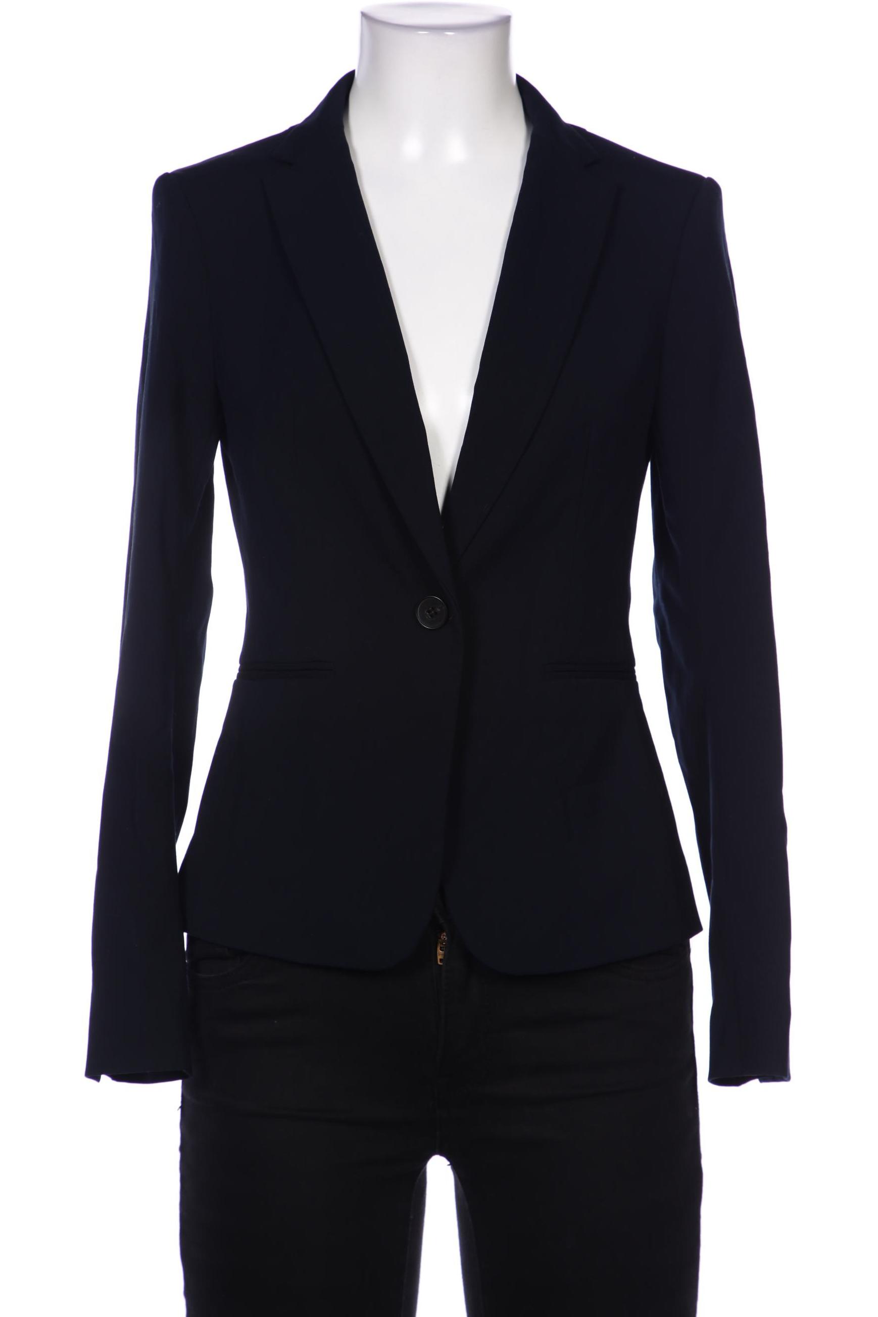 H&M Damen Blazer, marineblau, Gr. 34 von H&M