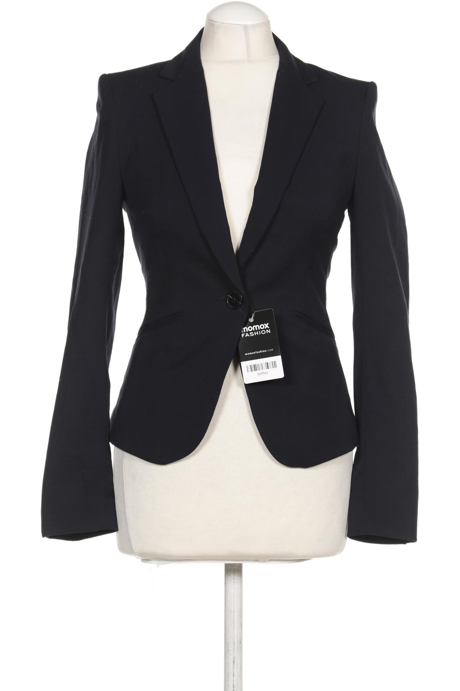 H&M Damen Blazer, marineblau, Gr. 34 von H&M