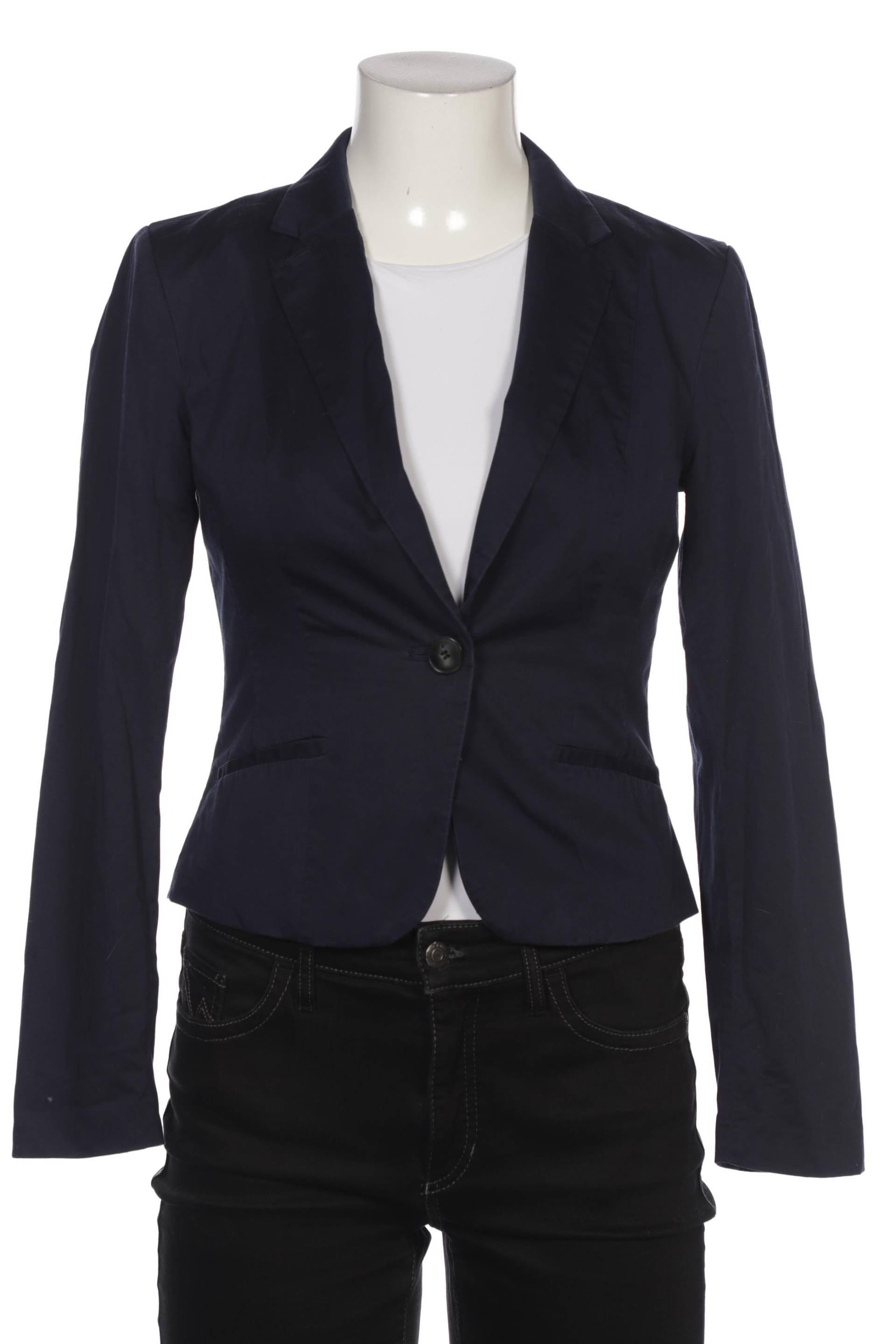 H&M Damen Blazer, marineblau, Gr. 36 von H&M