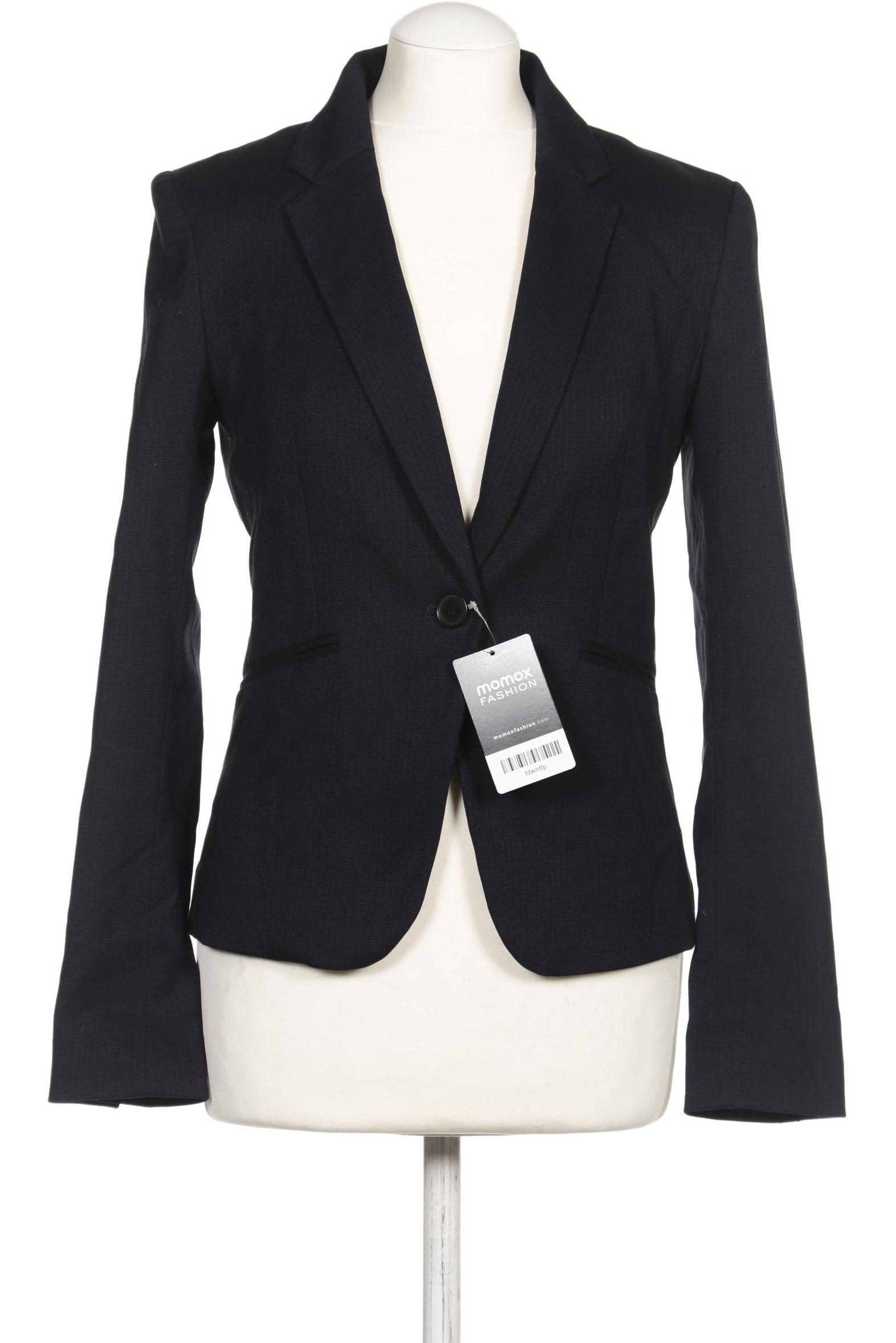 H&M Damen Blazer, marineblau, Gr. 36 von H&M