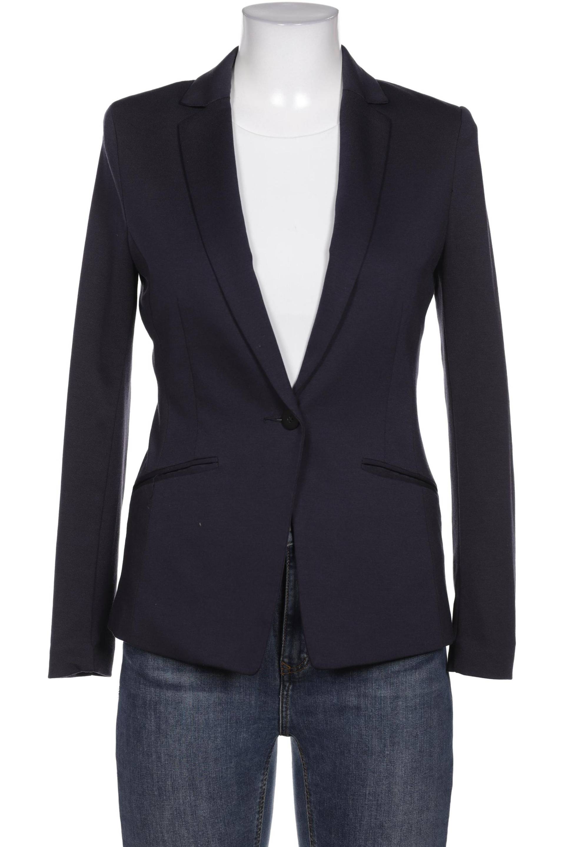 H&M Damen Blazer, marineblau, Gr. 36 von H&M