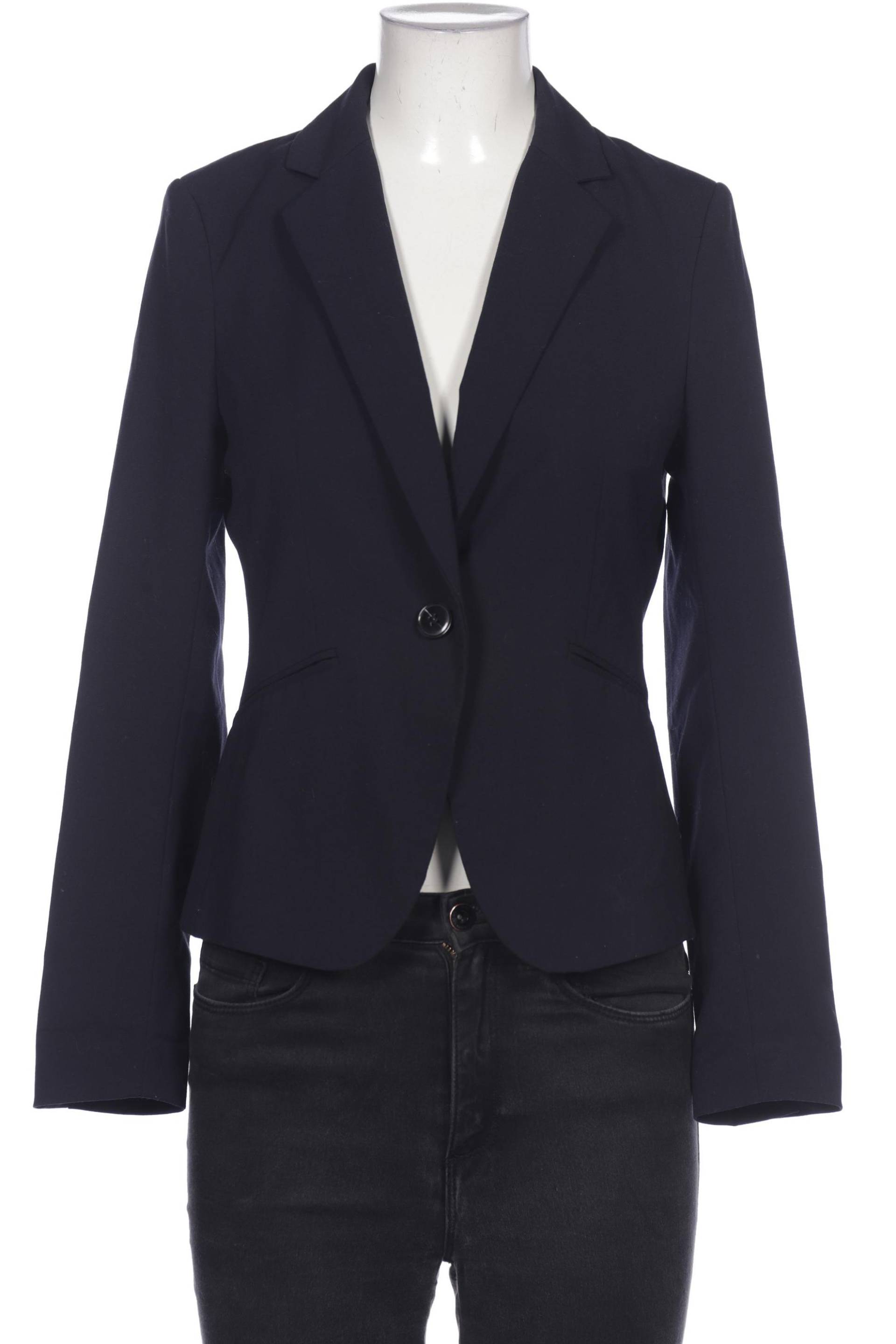 H&M Damen Blazer, marineblau, Gr. 36 von H&M