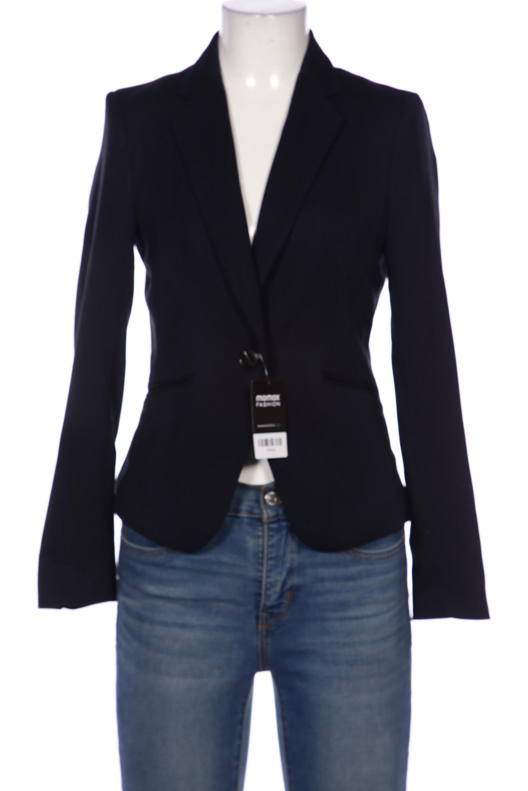 H&M Damen Blazer, marineblau, Gr. 36 von H&M