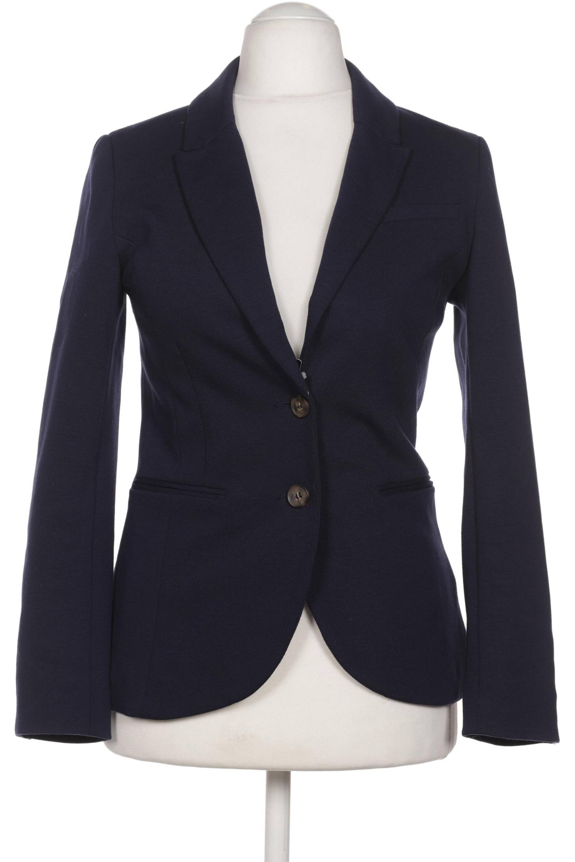 H&M Damen Blazer, marineblau, Gr. 36 von H&M