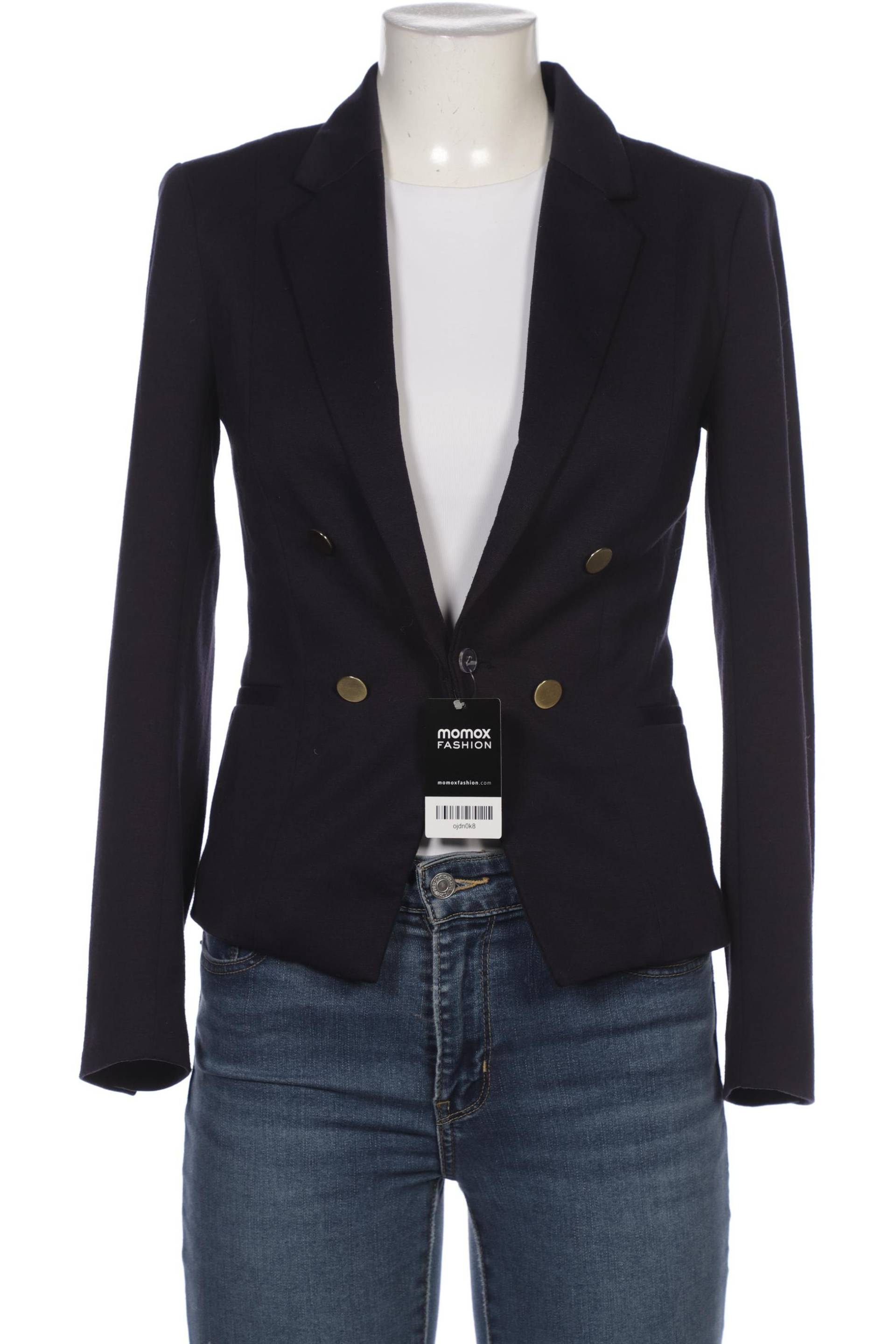 H&M Damen Blazer, marineblau, Gr. 36 von H&M