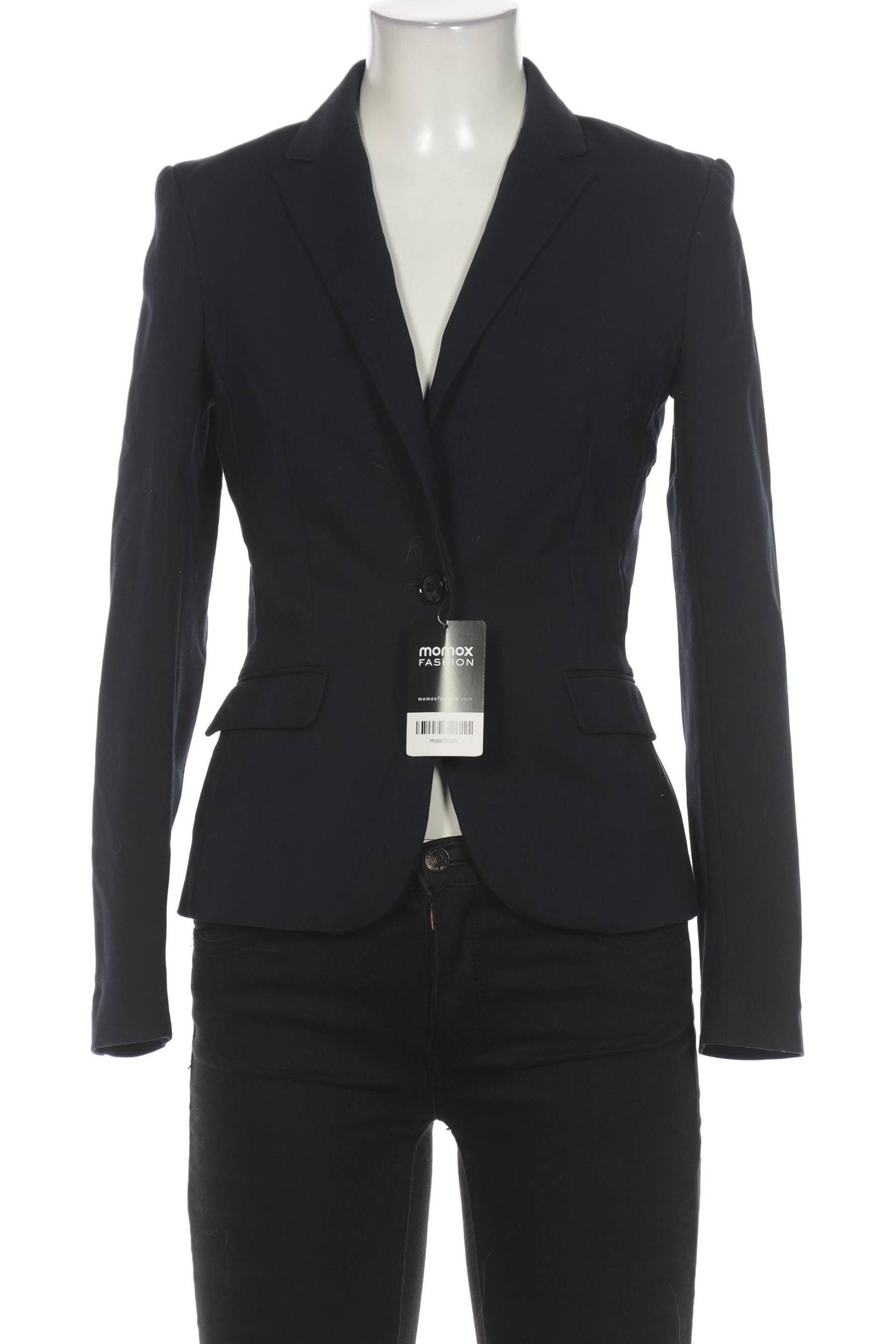 H&M Damen Blazer, marineblau, Gr. 36 von H&M