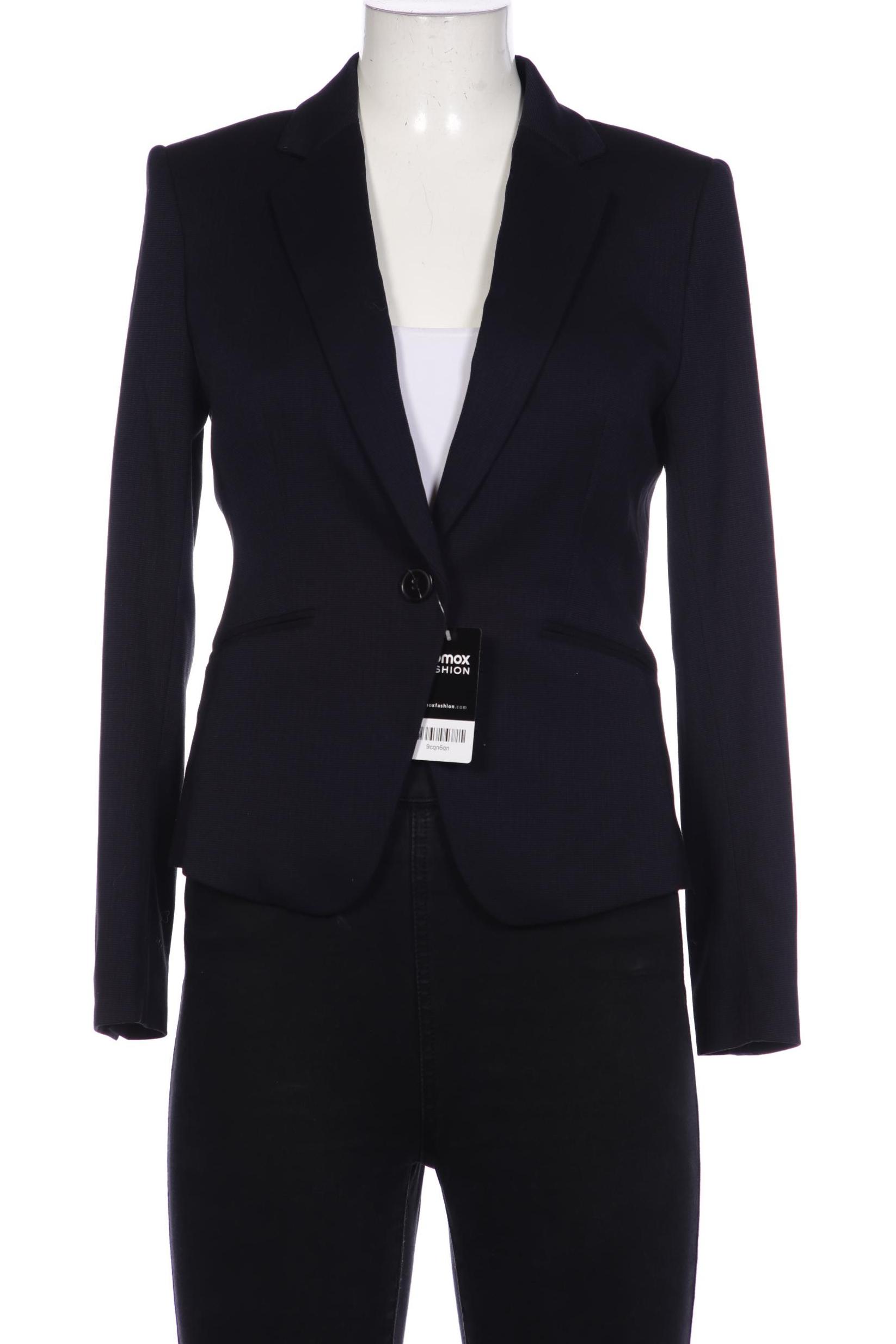 H&M Damen Blazer, marineblau, Gr. 38 von H&M