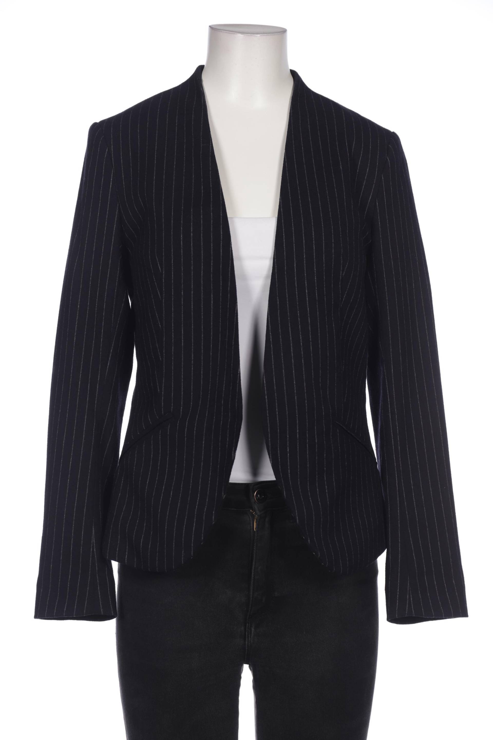 H&M Damen Blazer, marineblau, Gr. 38 von H&M