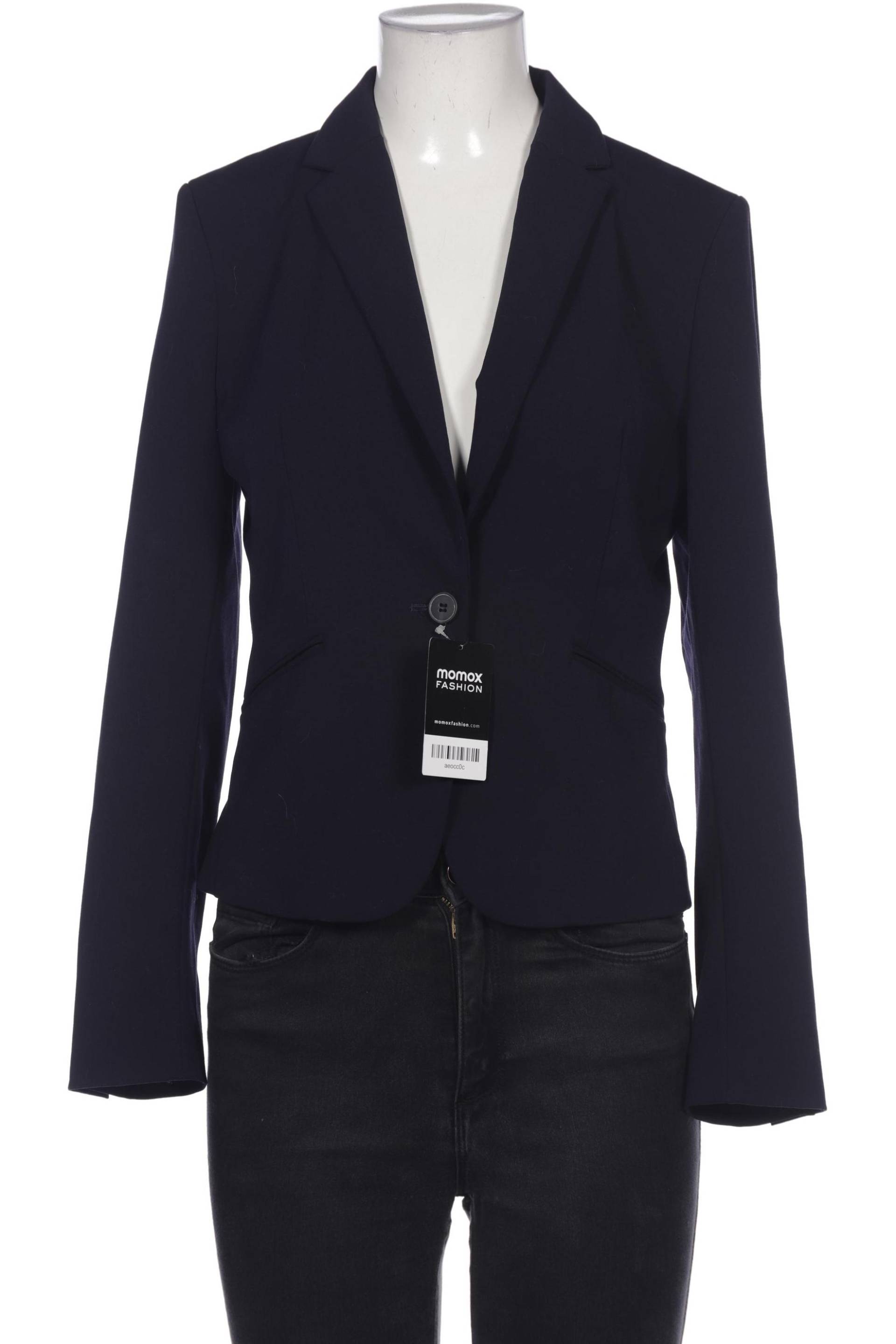 H&M Damen Blazer, marineblau, Gr. 38 von H&M