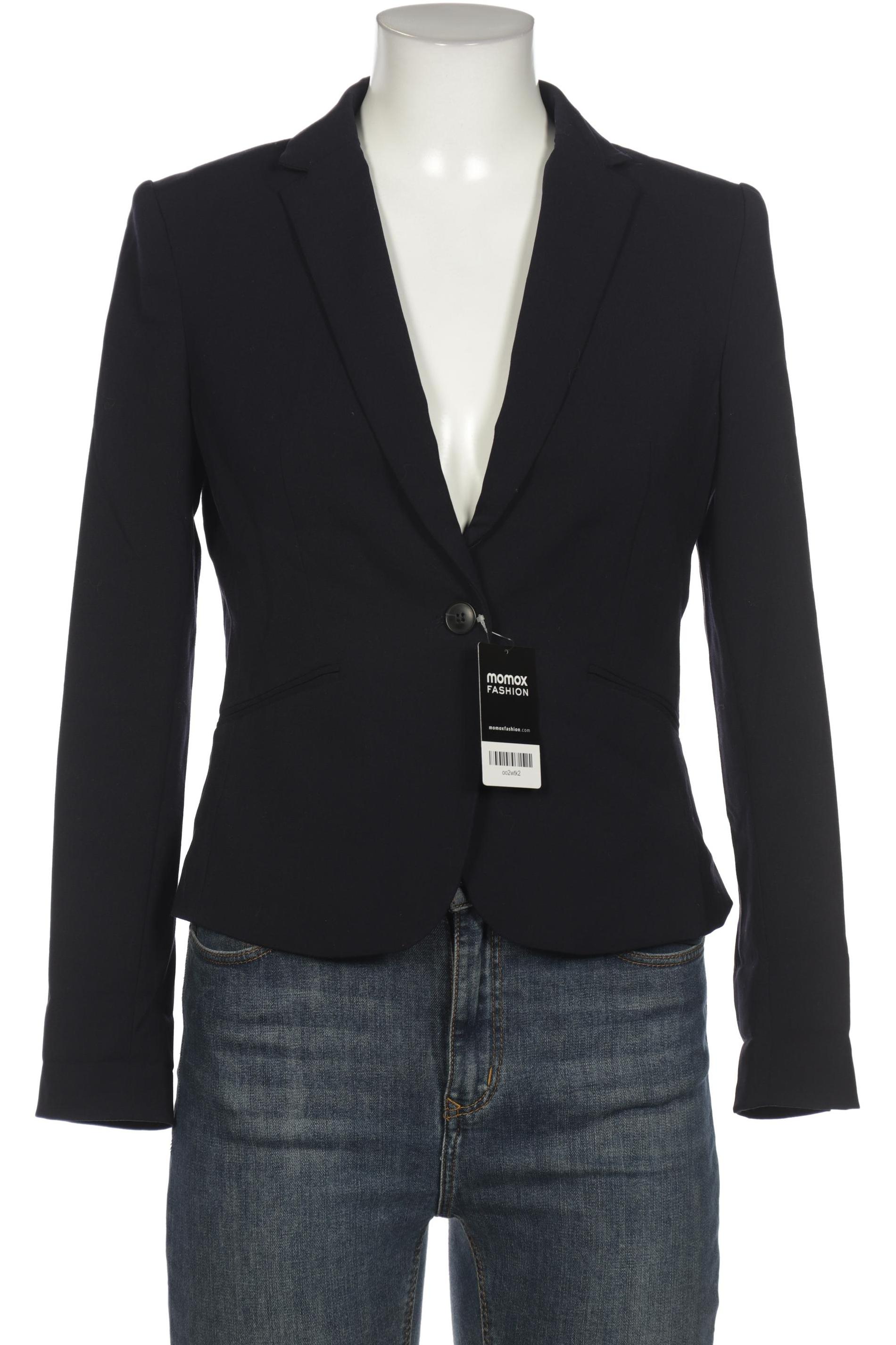 H&M Damen Blazer, marineblau, Gr. 38 von H&M