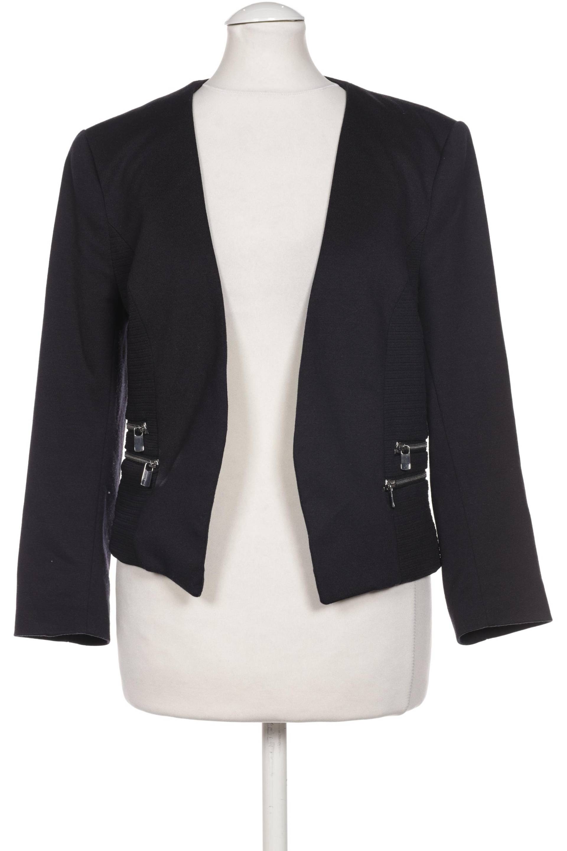 H&M Damen Blazer, marineblau, Gr. 38 von H&M