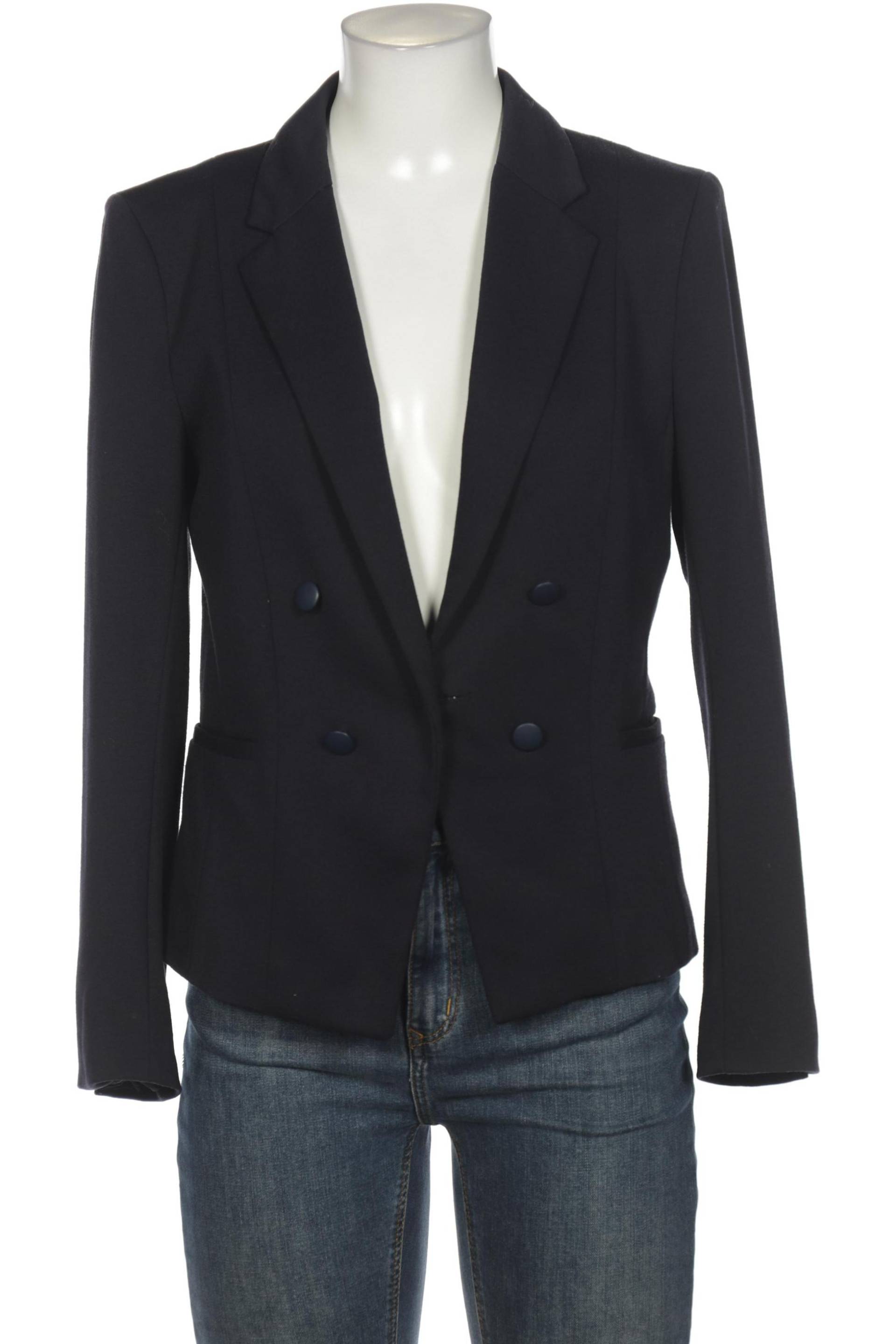 H&M Damen Blazer, marineblau, Gr. 38 von H&M