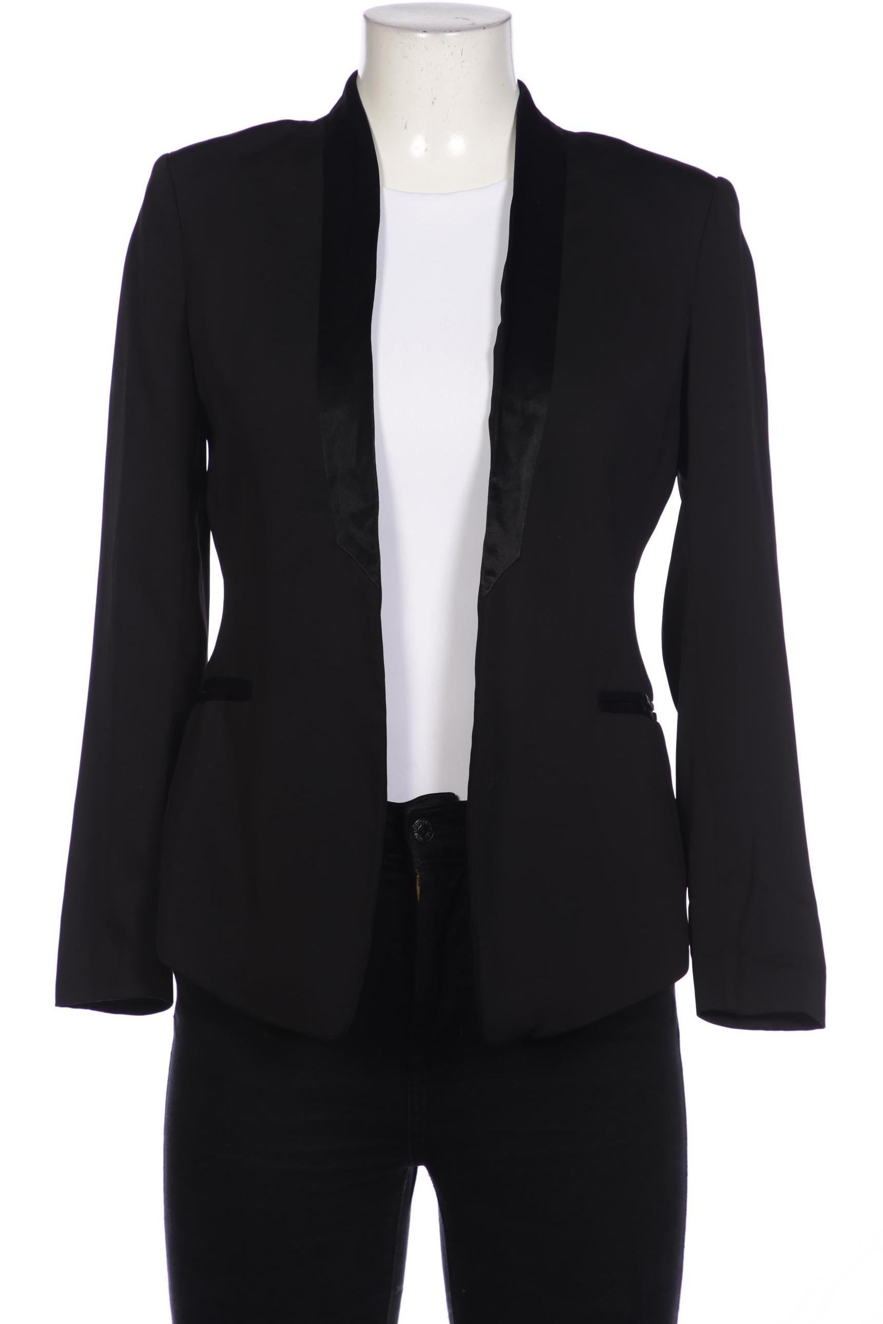 H&M Damen Blazer, schwarz, Gr. 38 von H&M