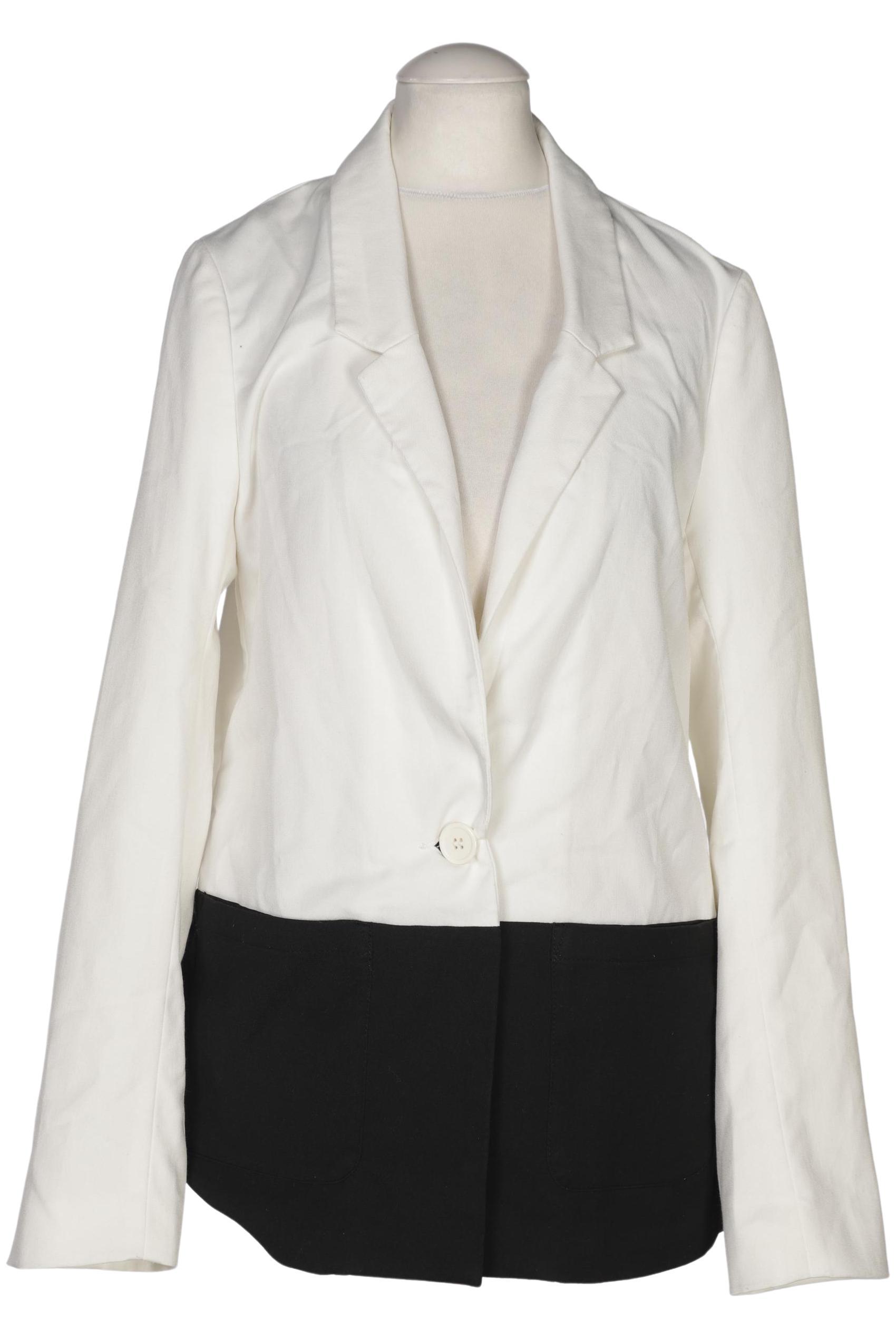 H&M Damen Blazer, weiß, Gr. 36 von H&M