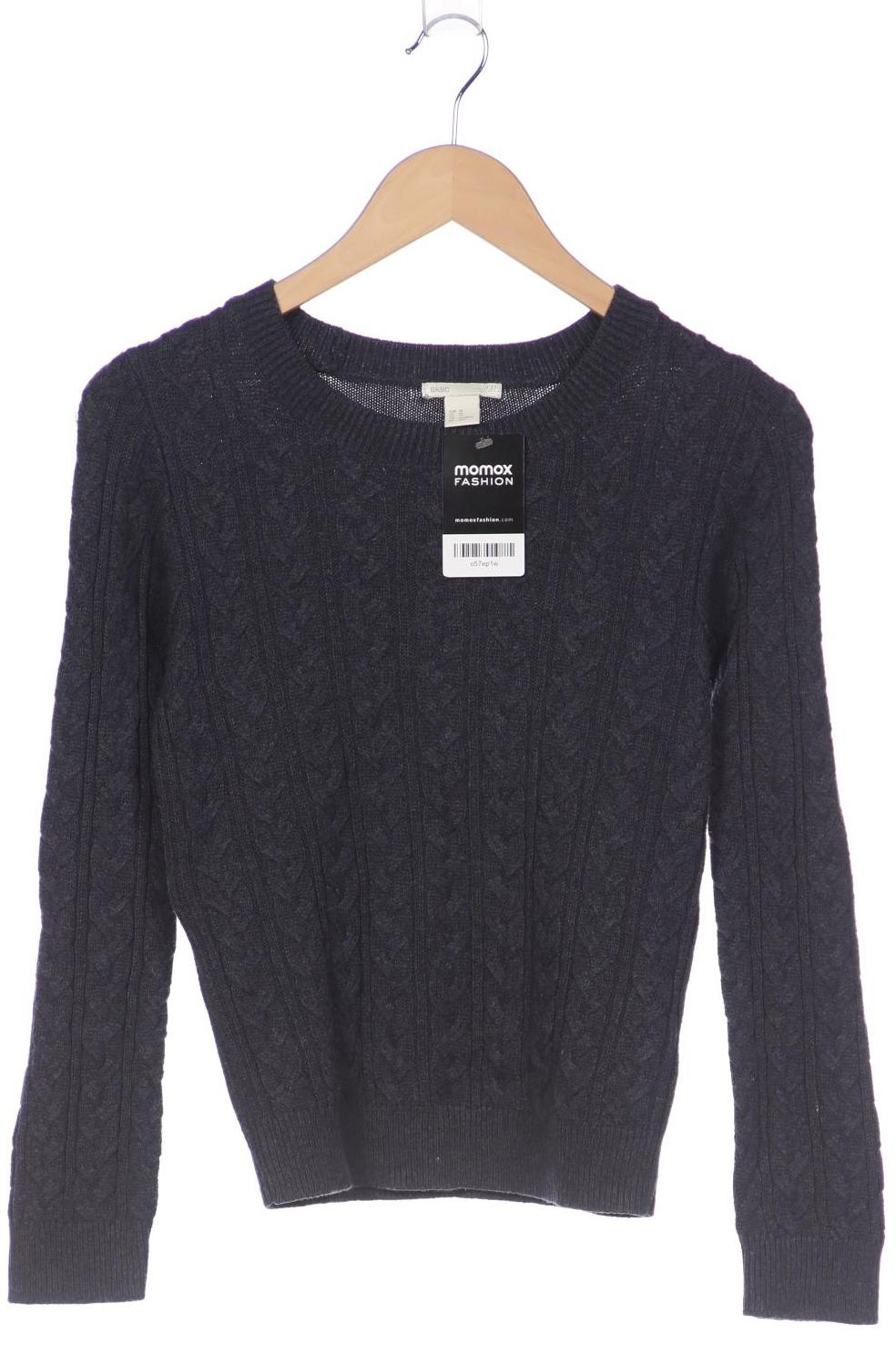 H&M Damen Pullover, blau, Gr. 34 von H&M