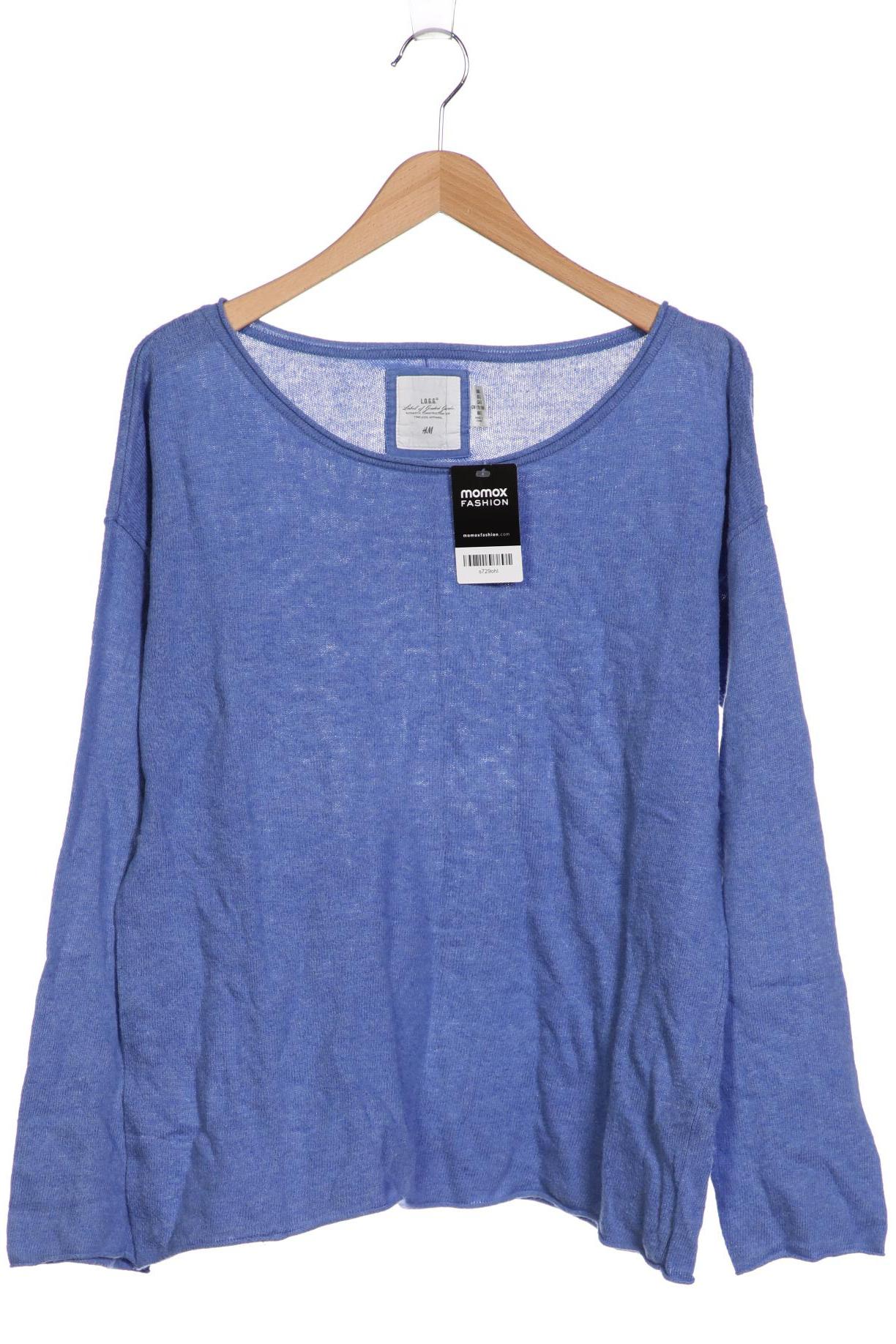 H&M Damen Pullover, blau, Gr. 42 von H&M